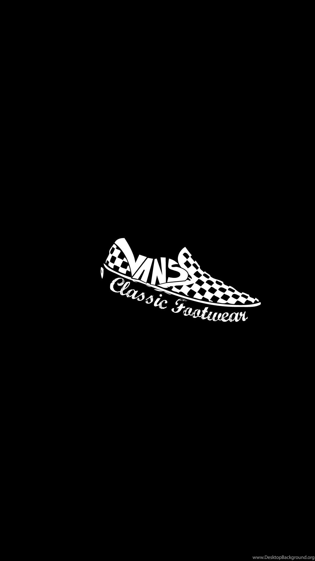 Vans Logo Black Background