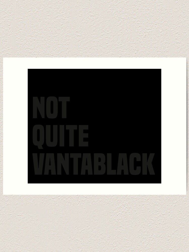 Vantablack Background