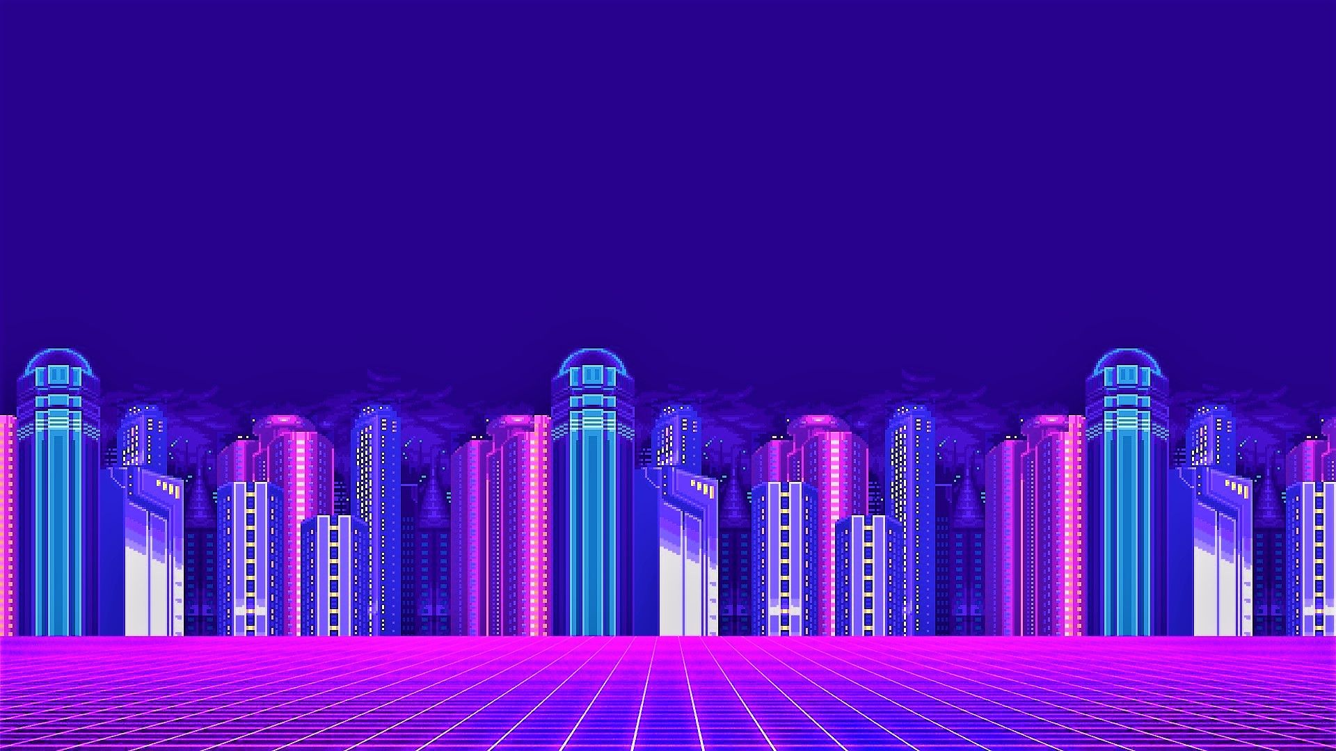 Vaporwave City Background