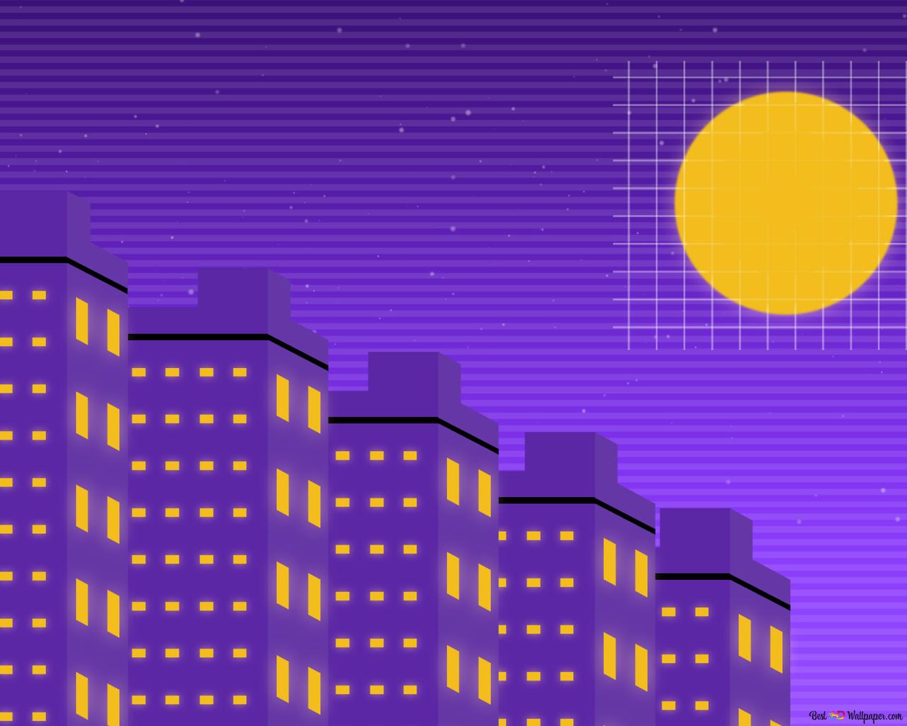 Vaporwave City Background