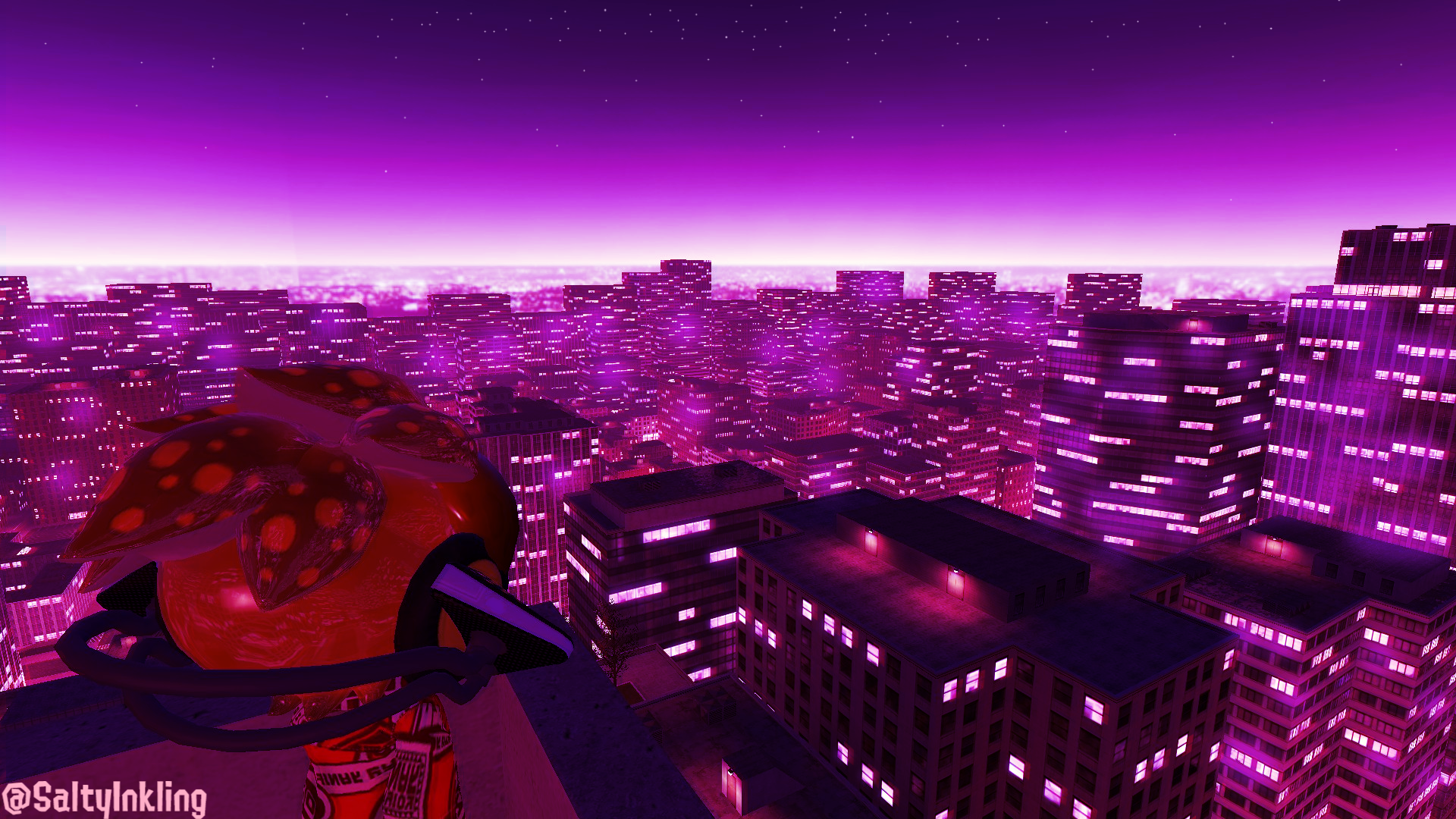 Vaporwave City Background