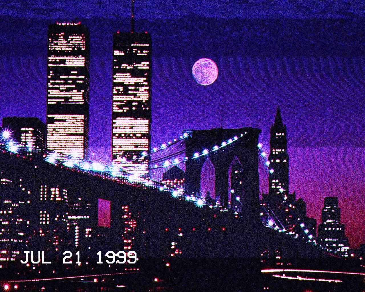 Vaporwave City Night Wallpapers