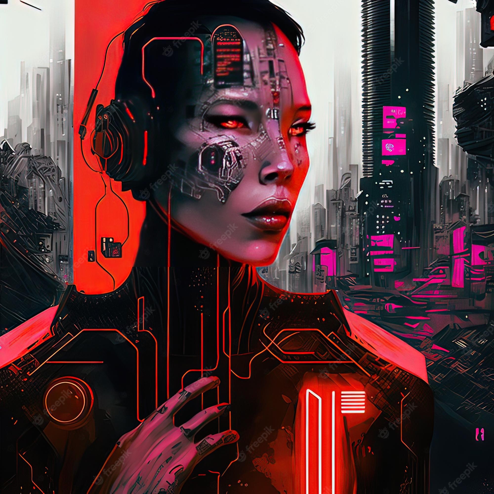 Vaporwave Futuristic Robot Cyborg Art Wallpapers