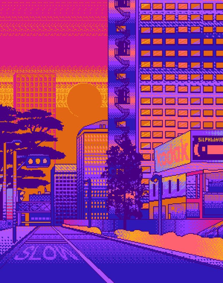 Vaporwave Pixel Art Wallpapers