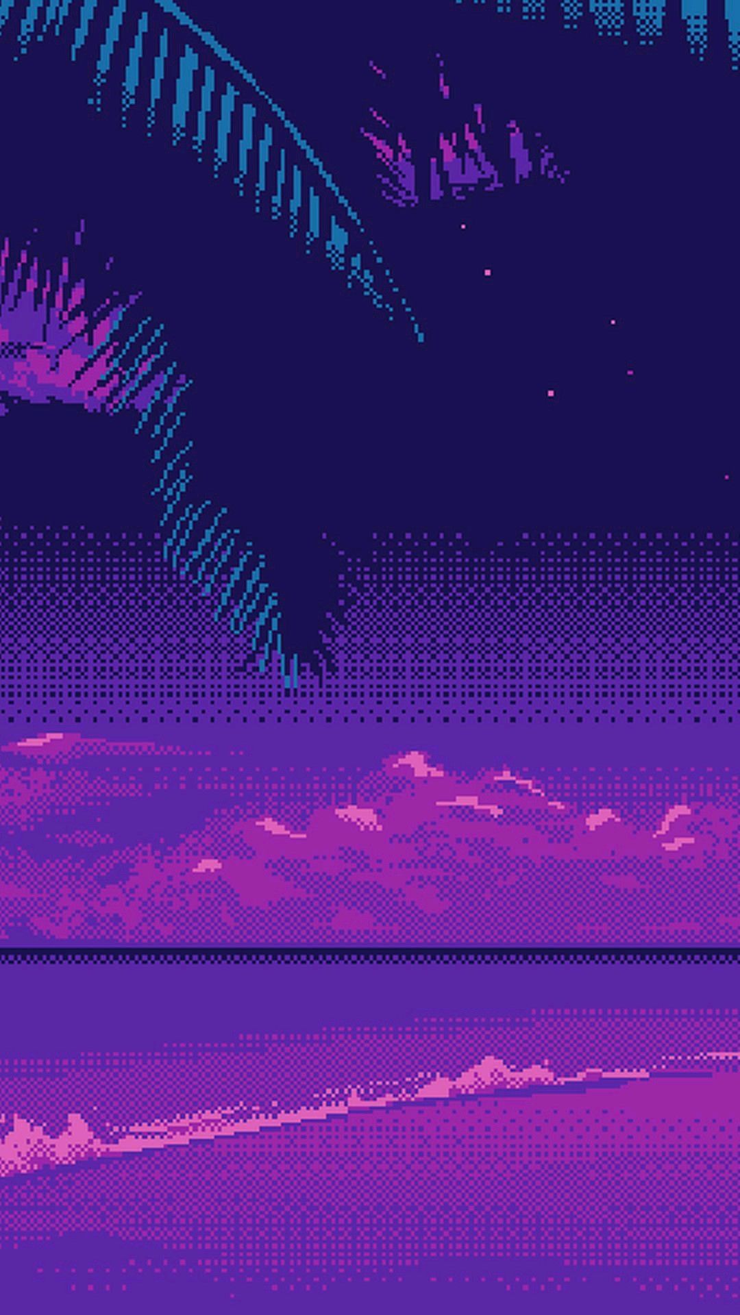 Vaporwave Pixel Wallpapers