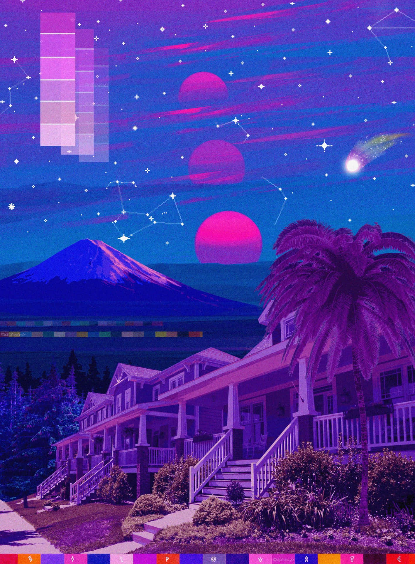 Vaporwave Pixel Wallpapers