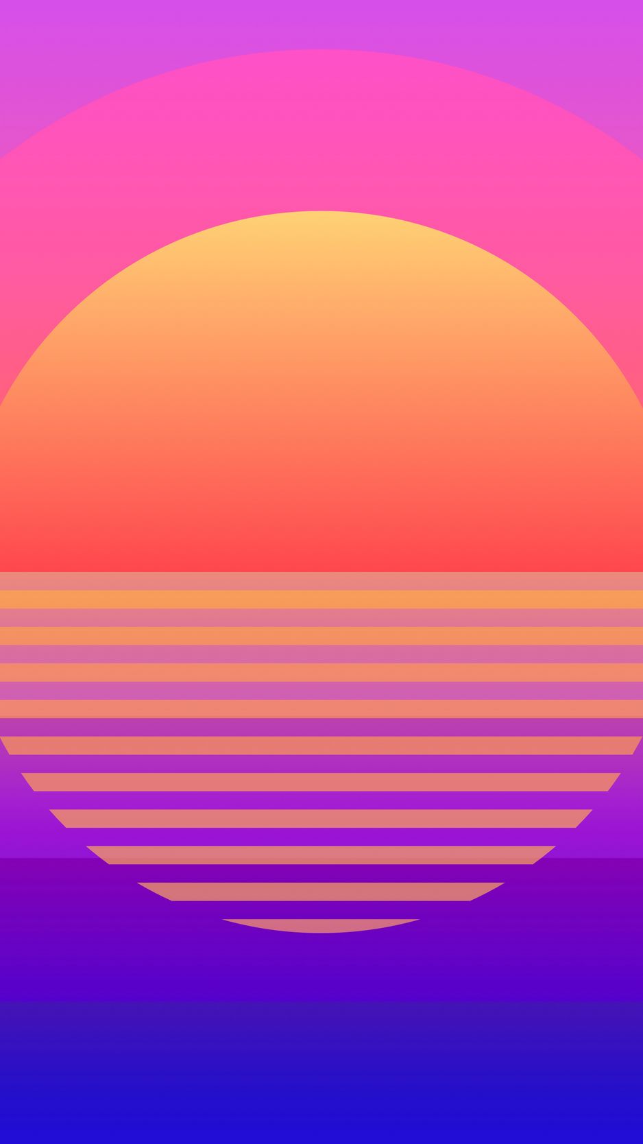 Vaporwave Sun Art Wallpapers