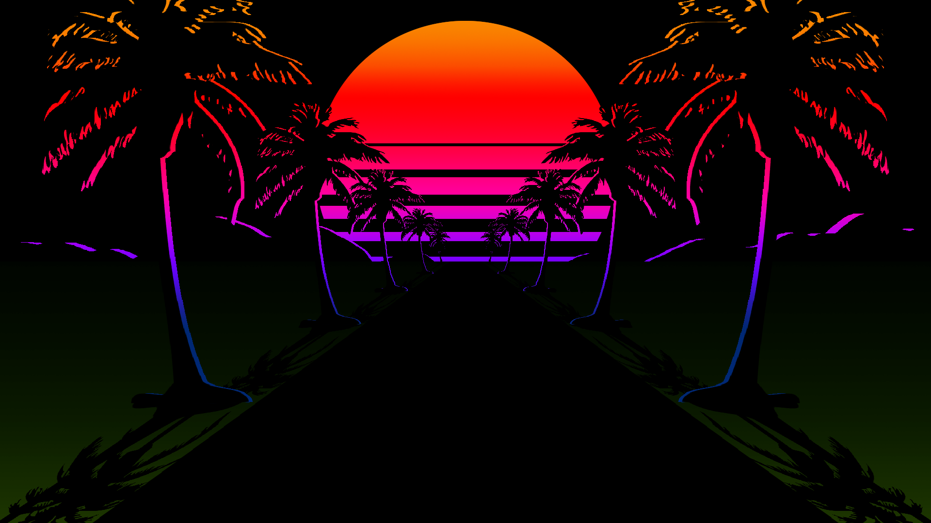 Vaporwave Sunset Wallpapers