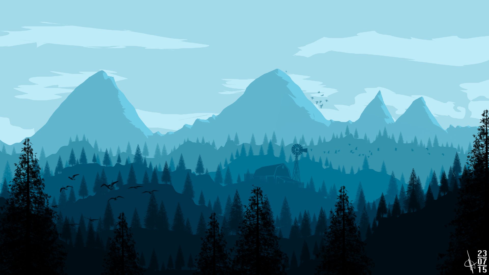 Vector Landscape Wallpapers