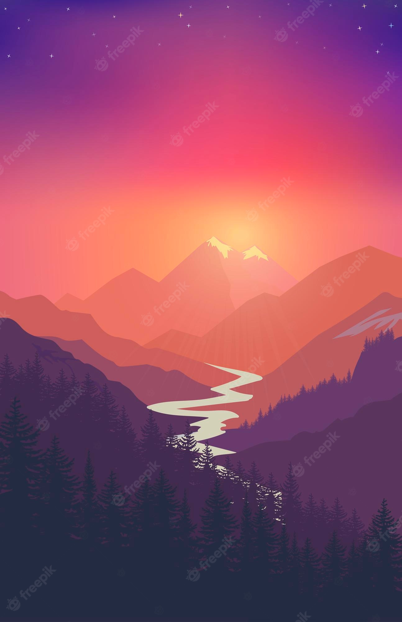 Vector Landscape Wallpapers