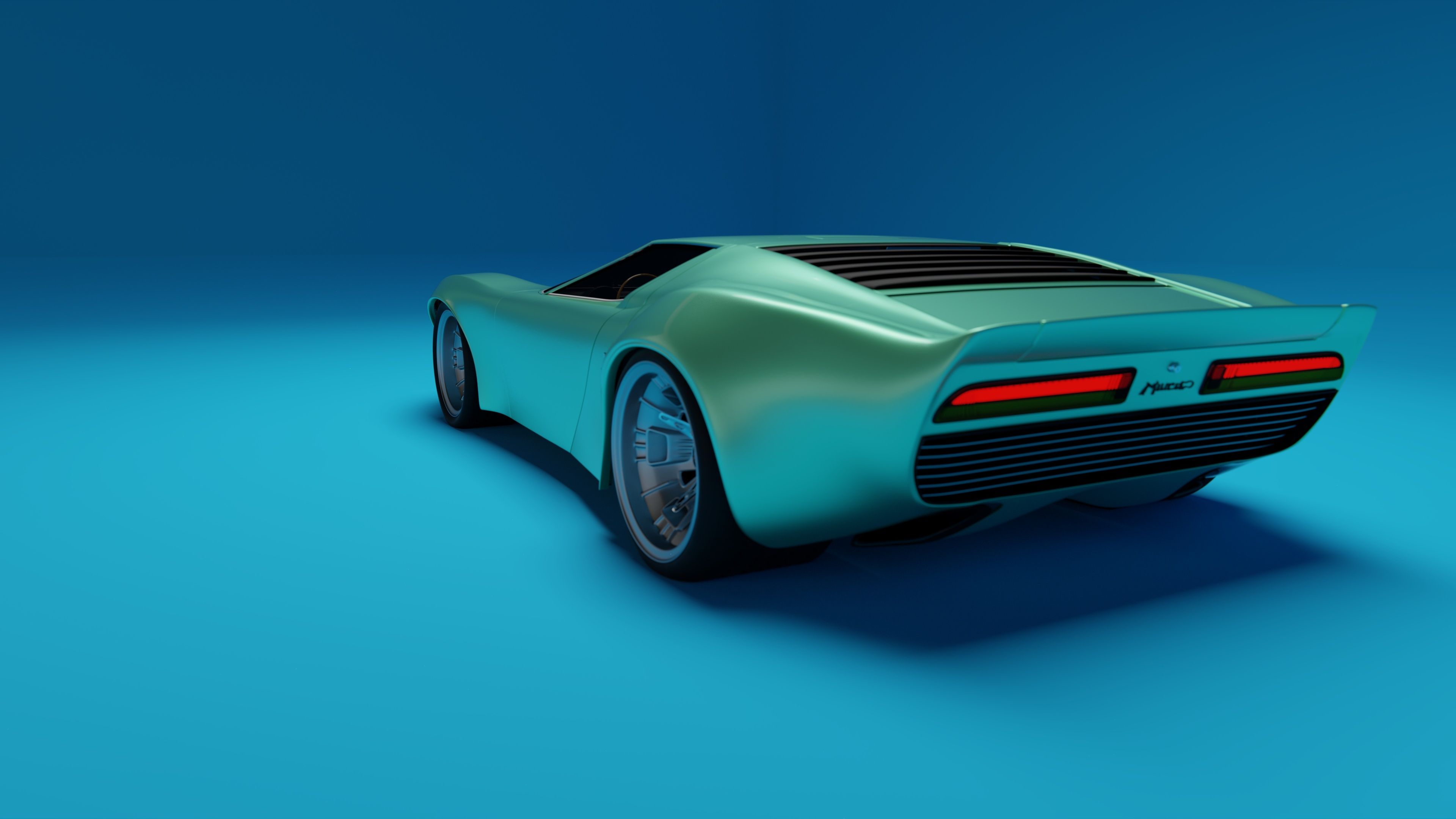 Vectorized Lamborghini Miura Wallpapers