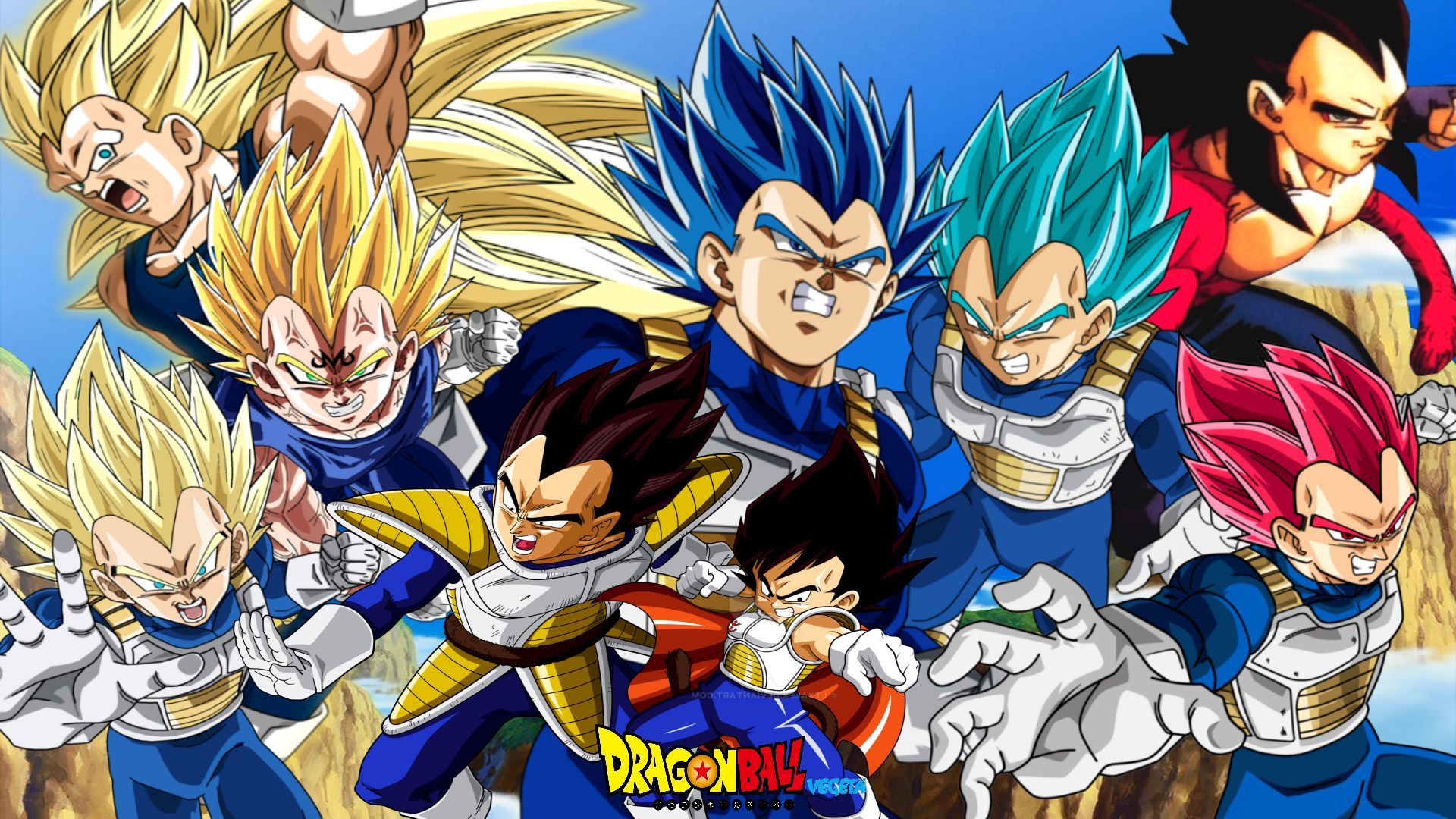 Vegeta All Forms Wallpapers