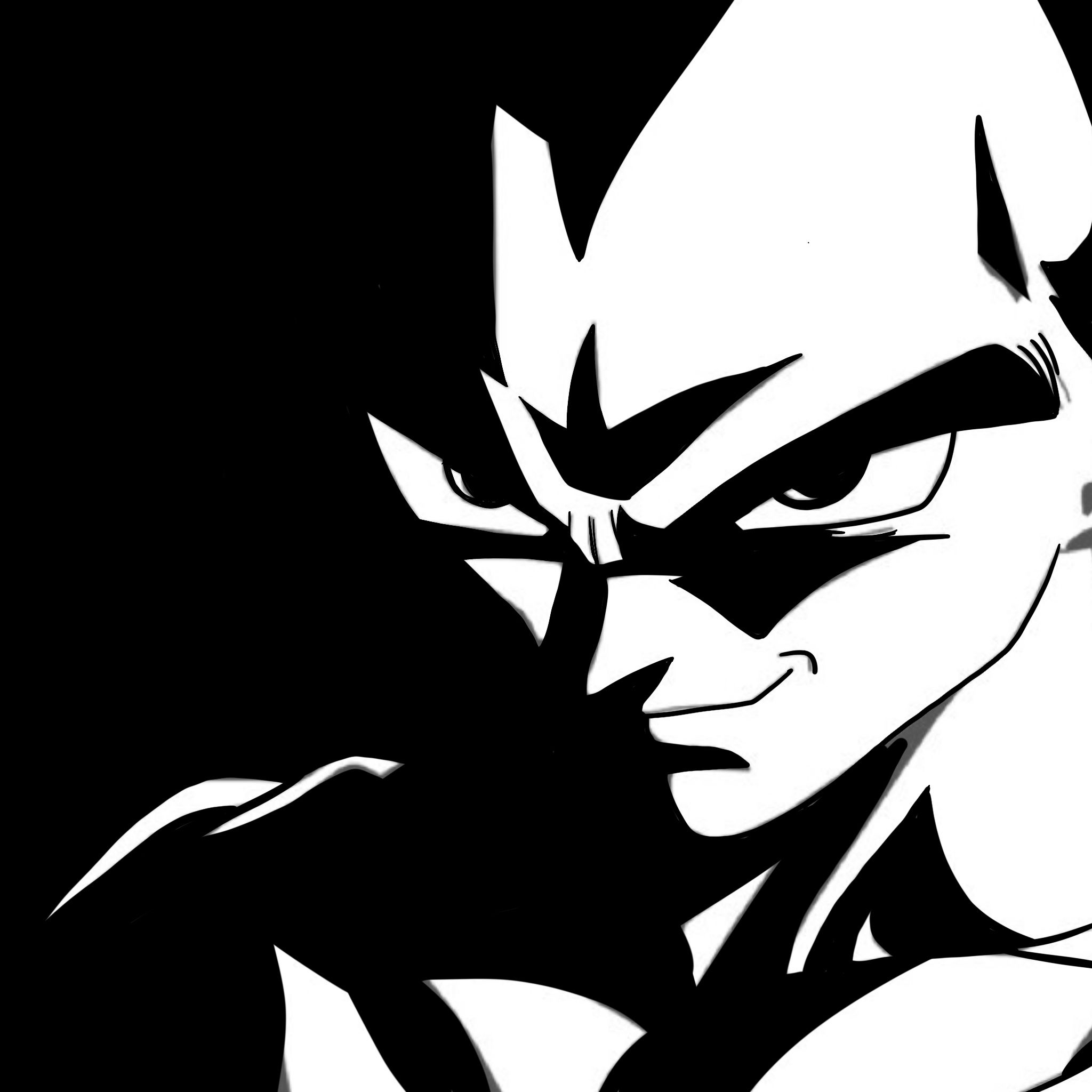 Vegeta Black And White Wallpapers