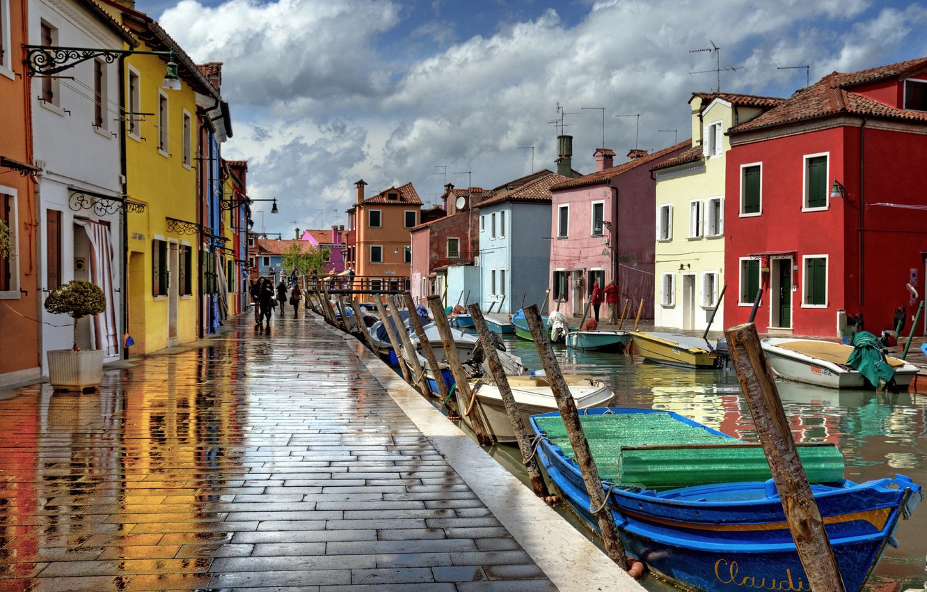 Venice In Rain Italy Wallpapers