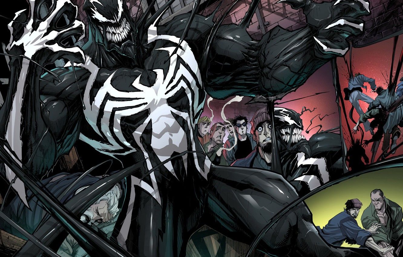 Venom Comic Cartoon Art Wallpapers