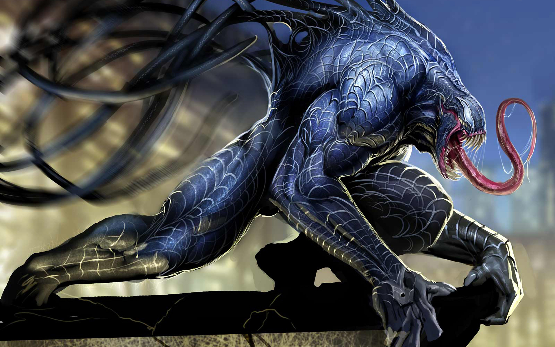 Venom Comic Cartoon Art Wallpapers