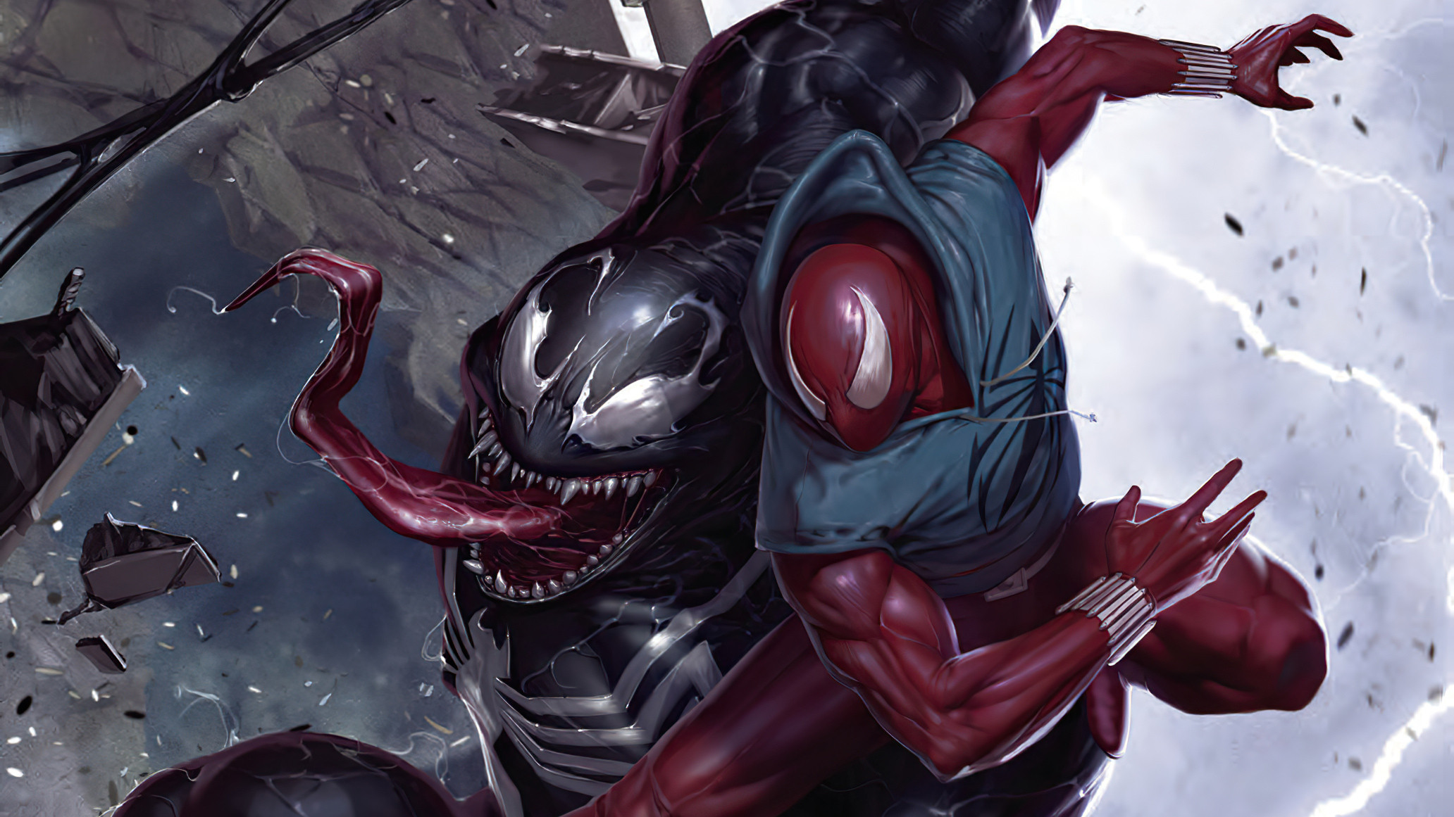 Venom Comic Cartoon Art Wallpapers