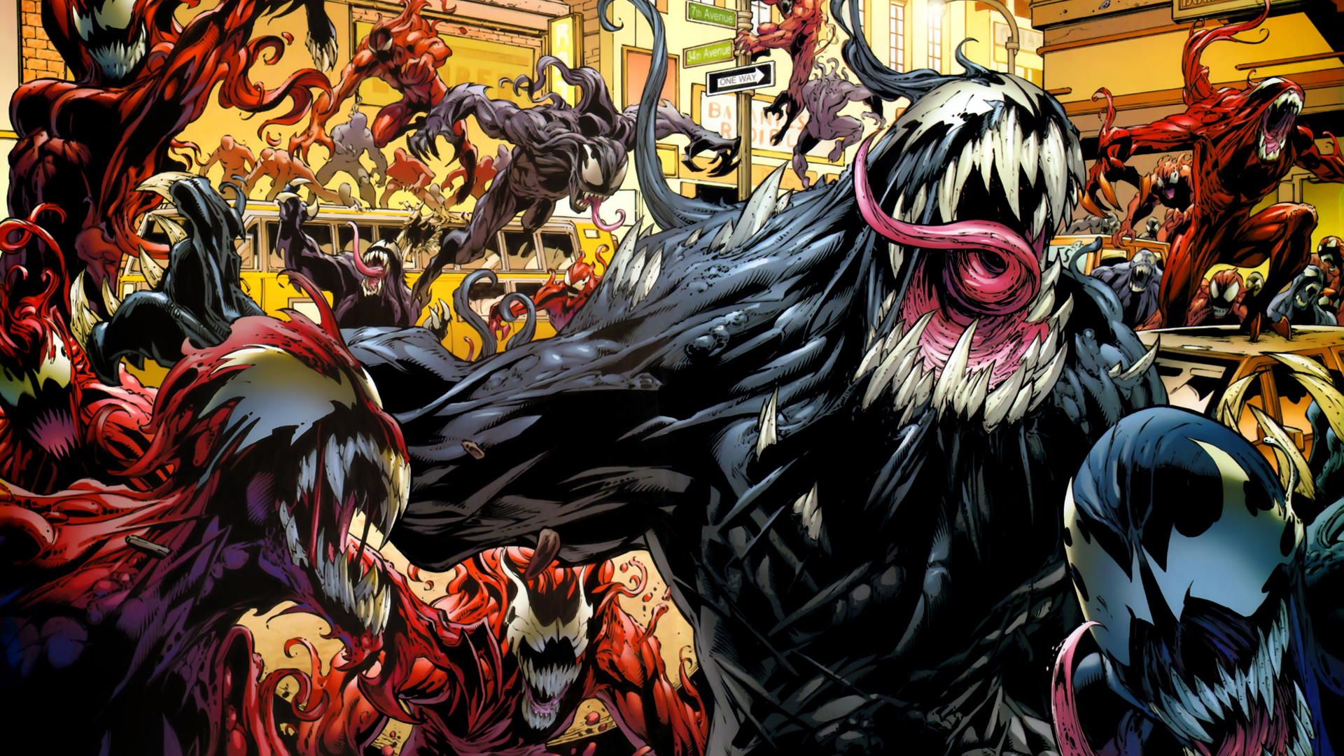 Venom Marvel Comic Art Wallpapers