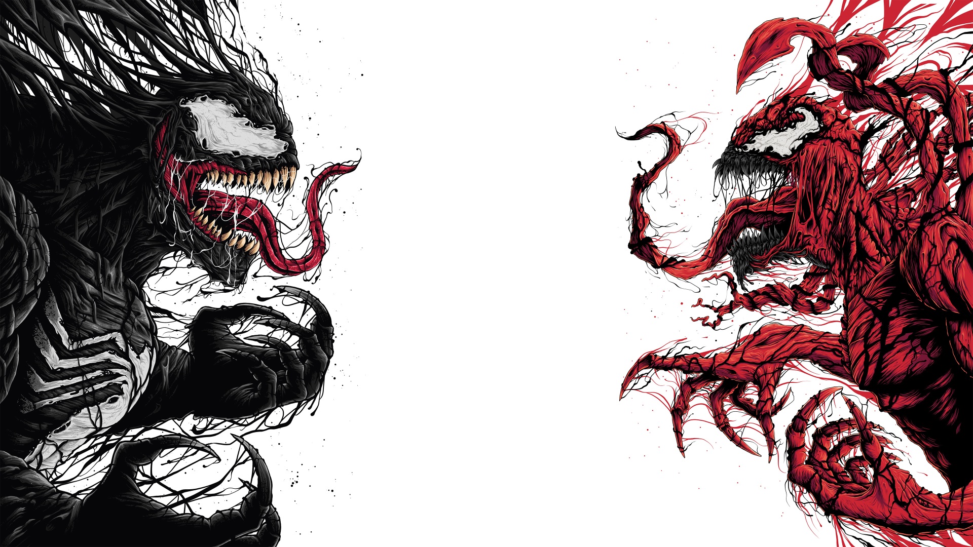 Venom Vs Carnage Movie Concept Art Wallpapers