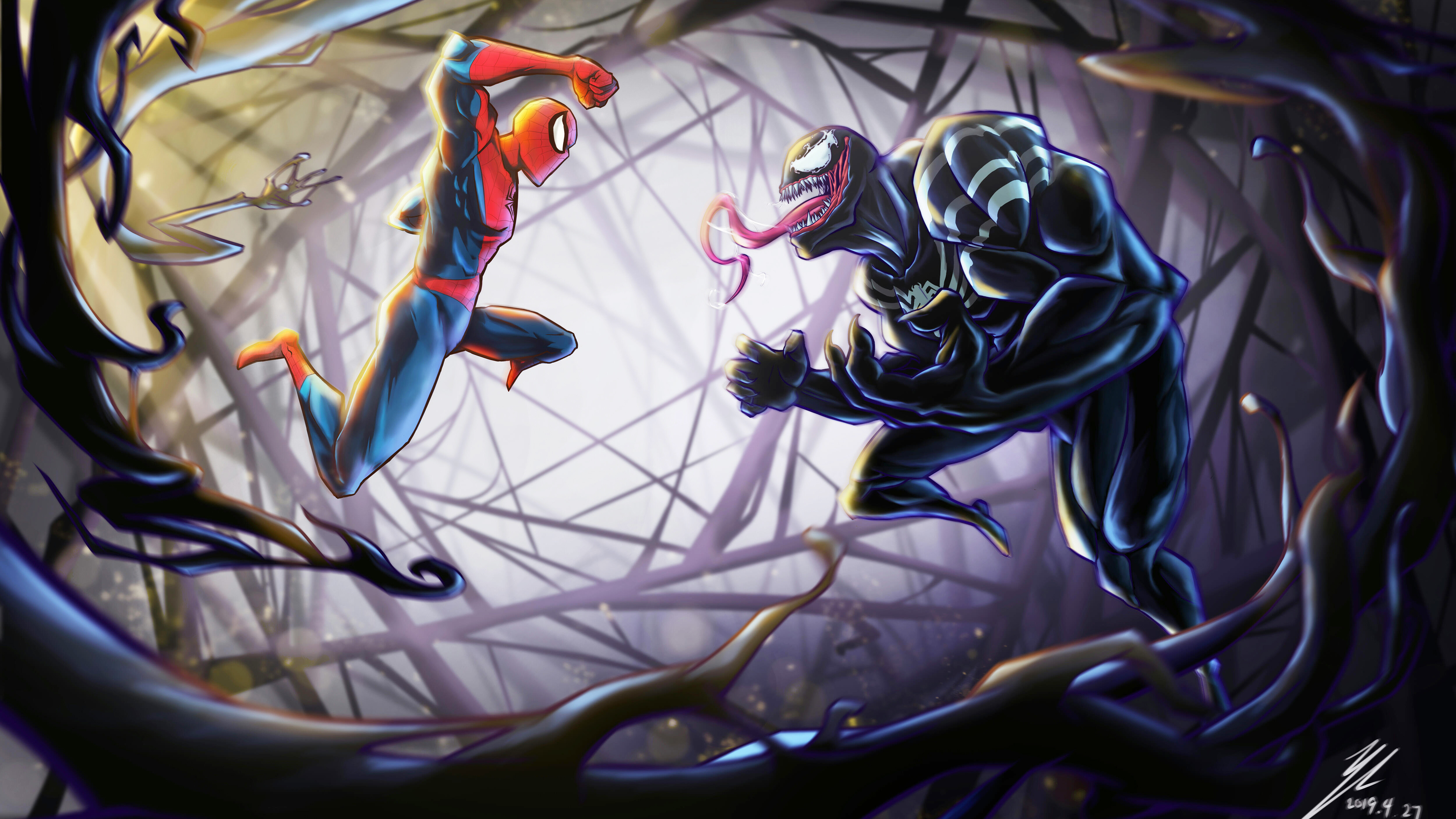 Venom Vs Spiderman Wallpapers