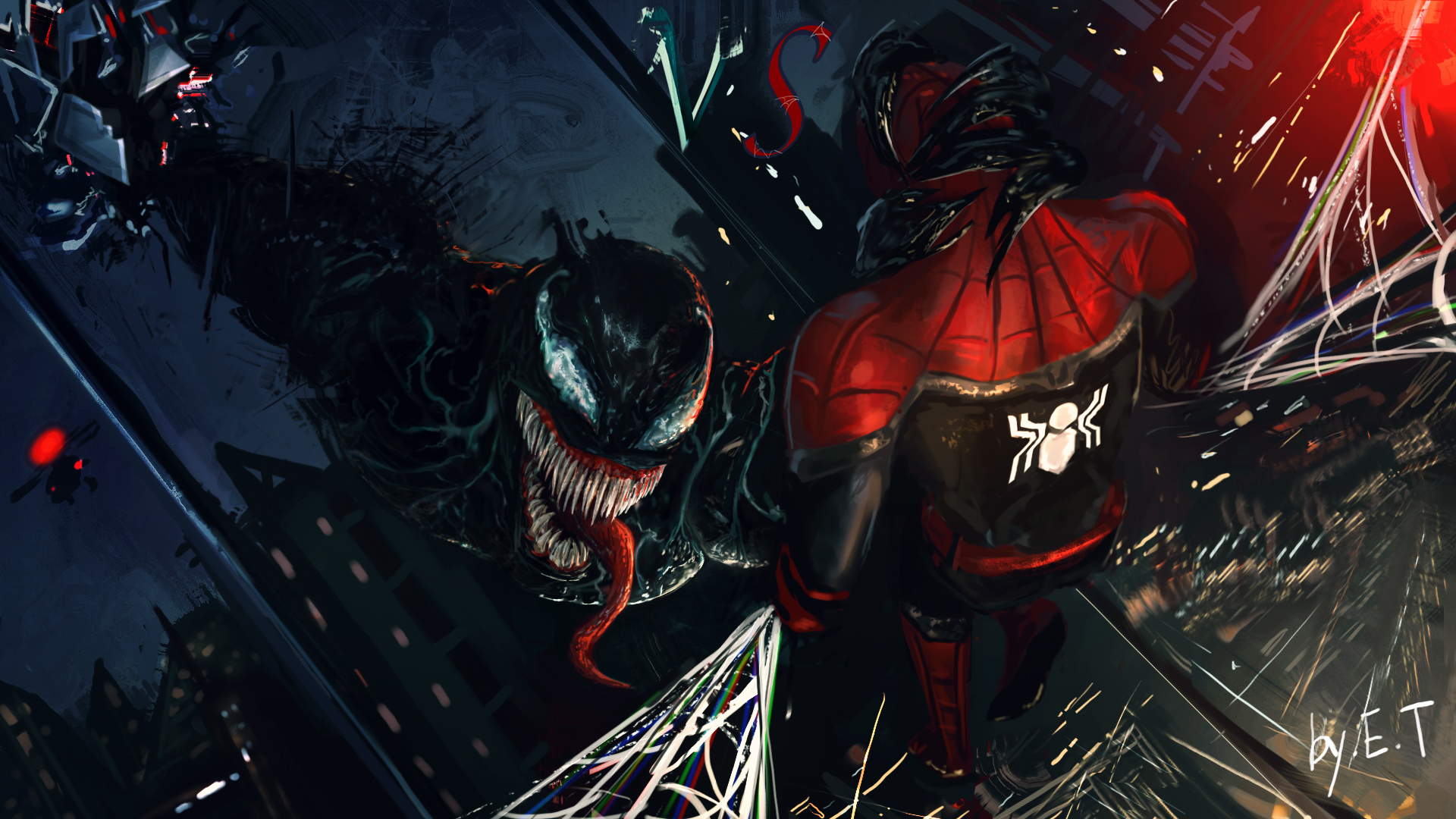 Venom Vs Spiderman Wallpapers