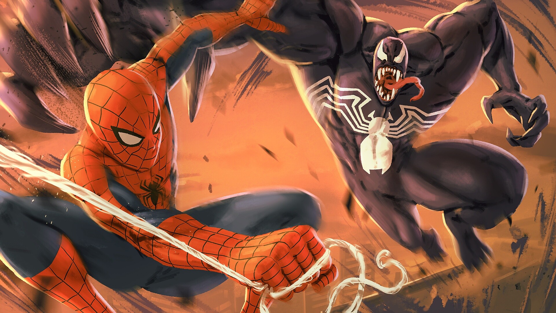 Venom Vs Spiderman Wallpapers