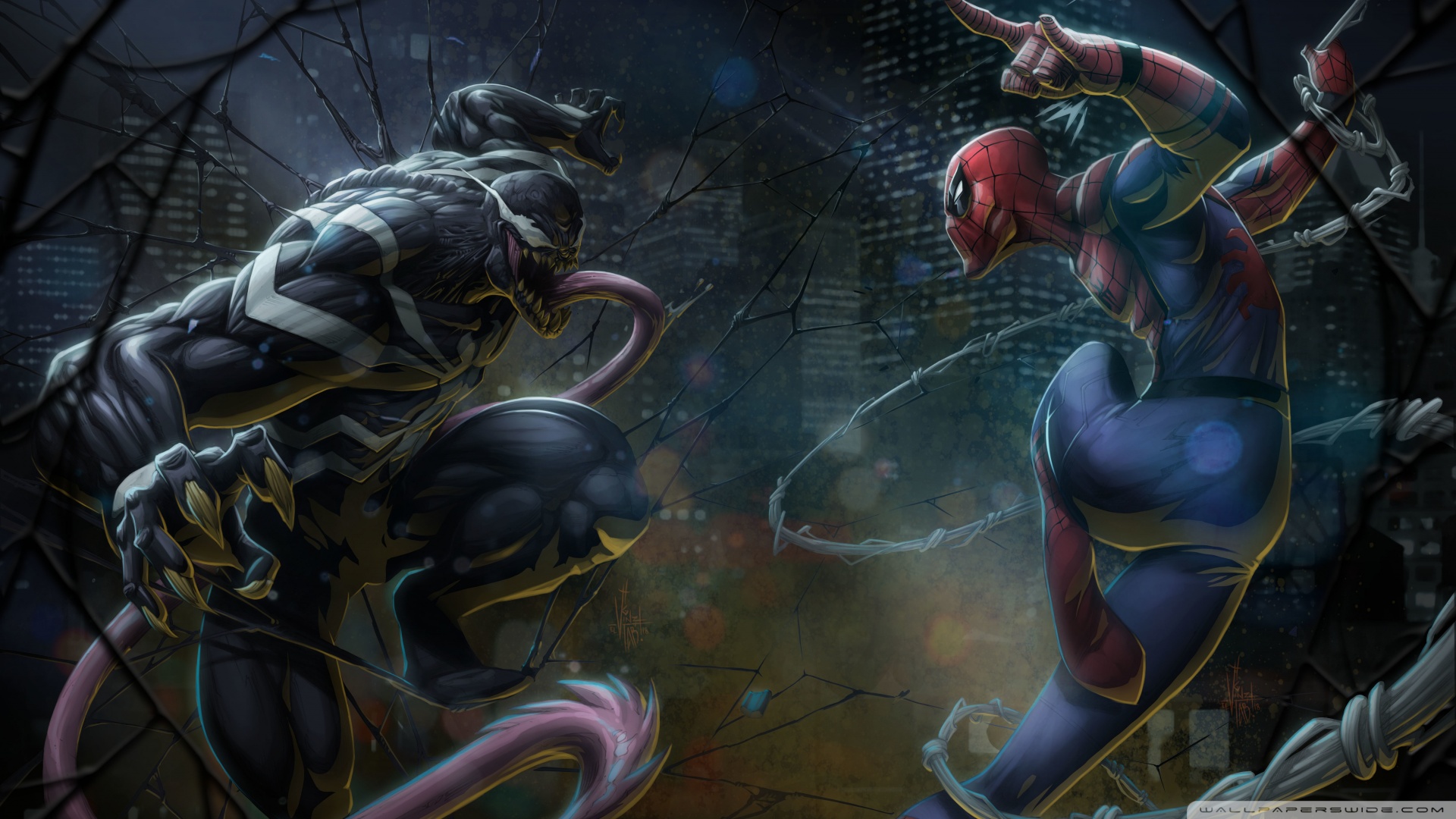 Venom Vs Spiderman Wallpapers