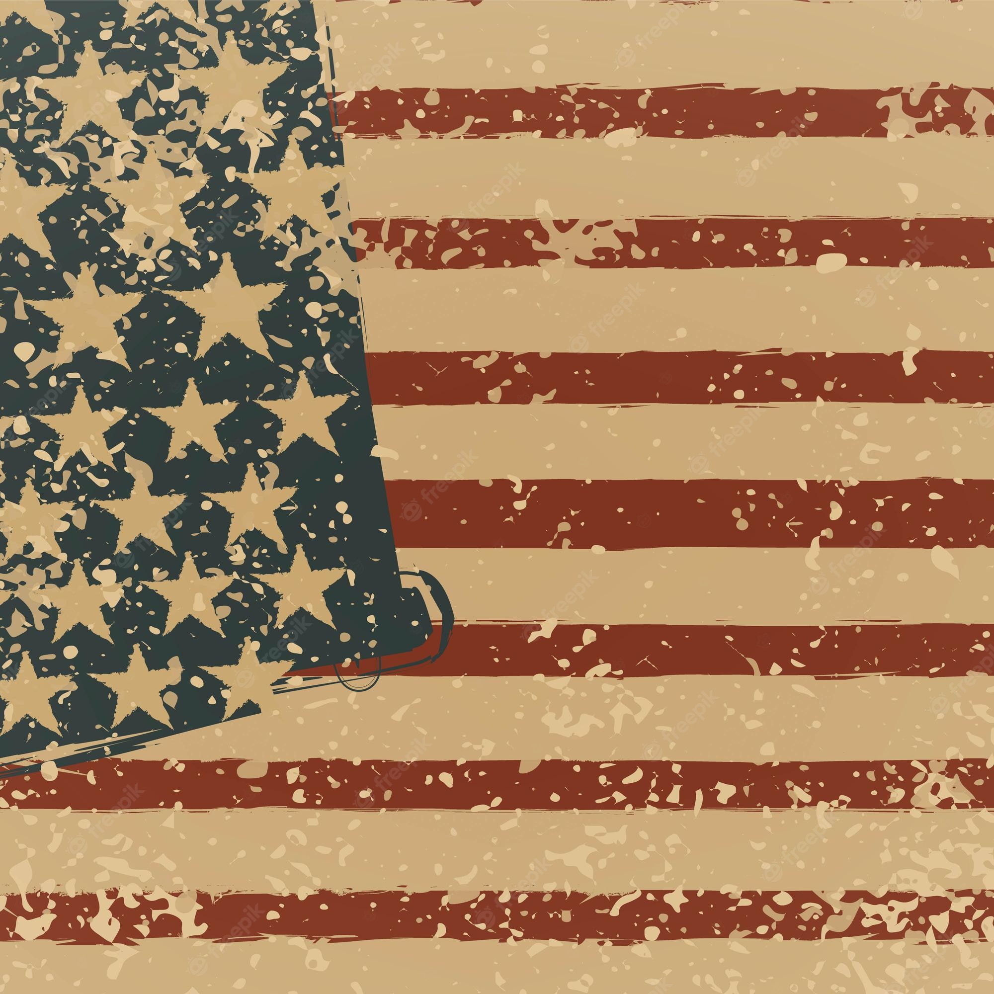 Vertical American Flag Background