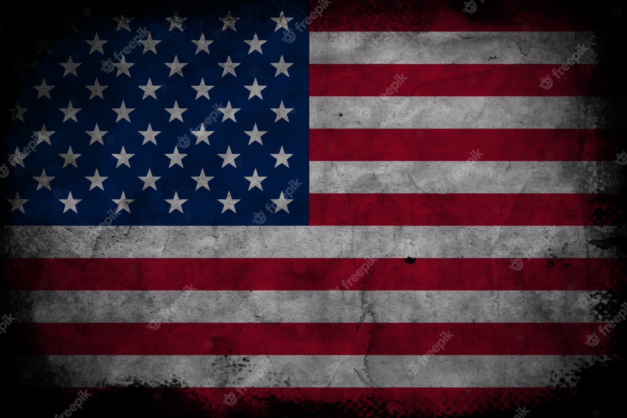 Vertical American Flag Background