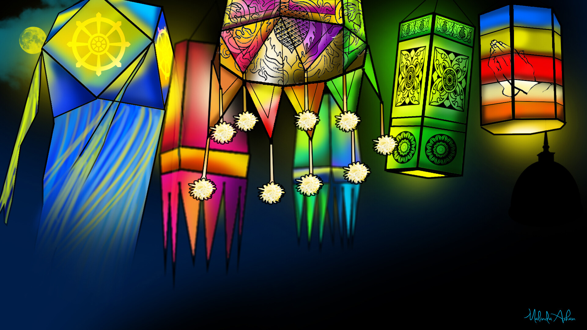 Vesak Lantons Wallpapers