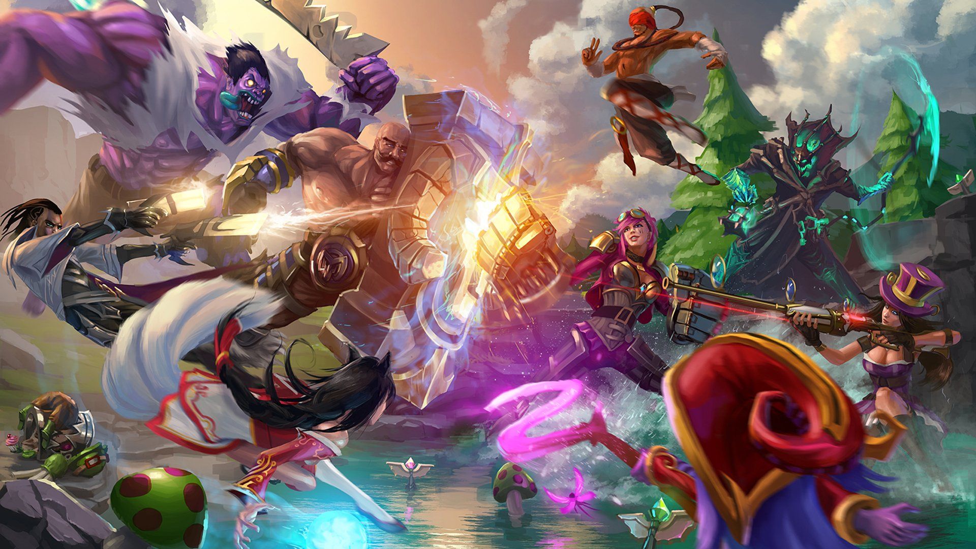 VI  League Of Legends Super Power Wallpapers