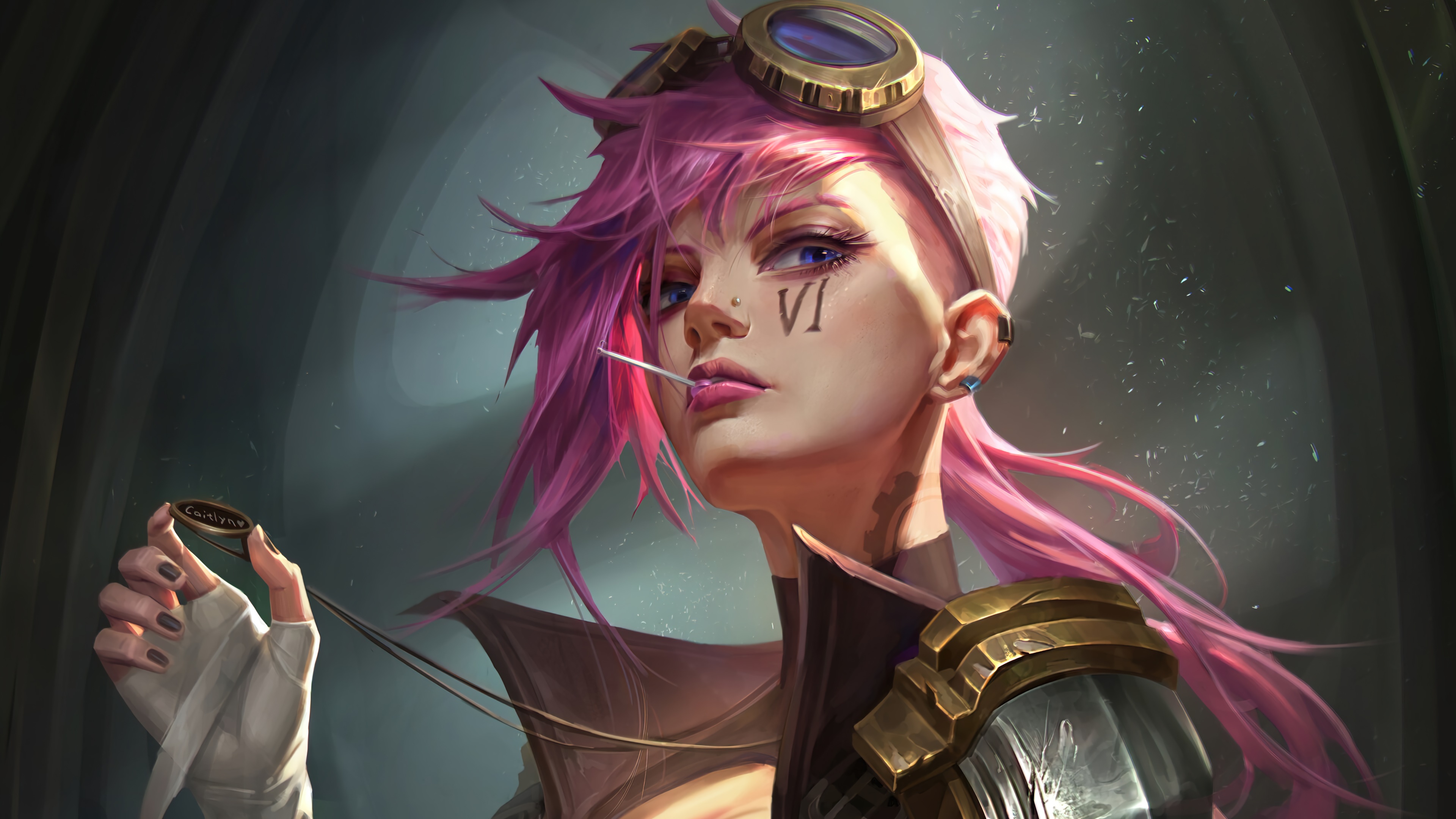 VI League Of Legends Digital Wallpapers