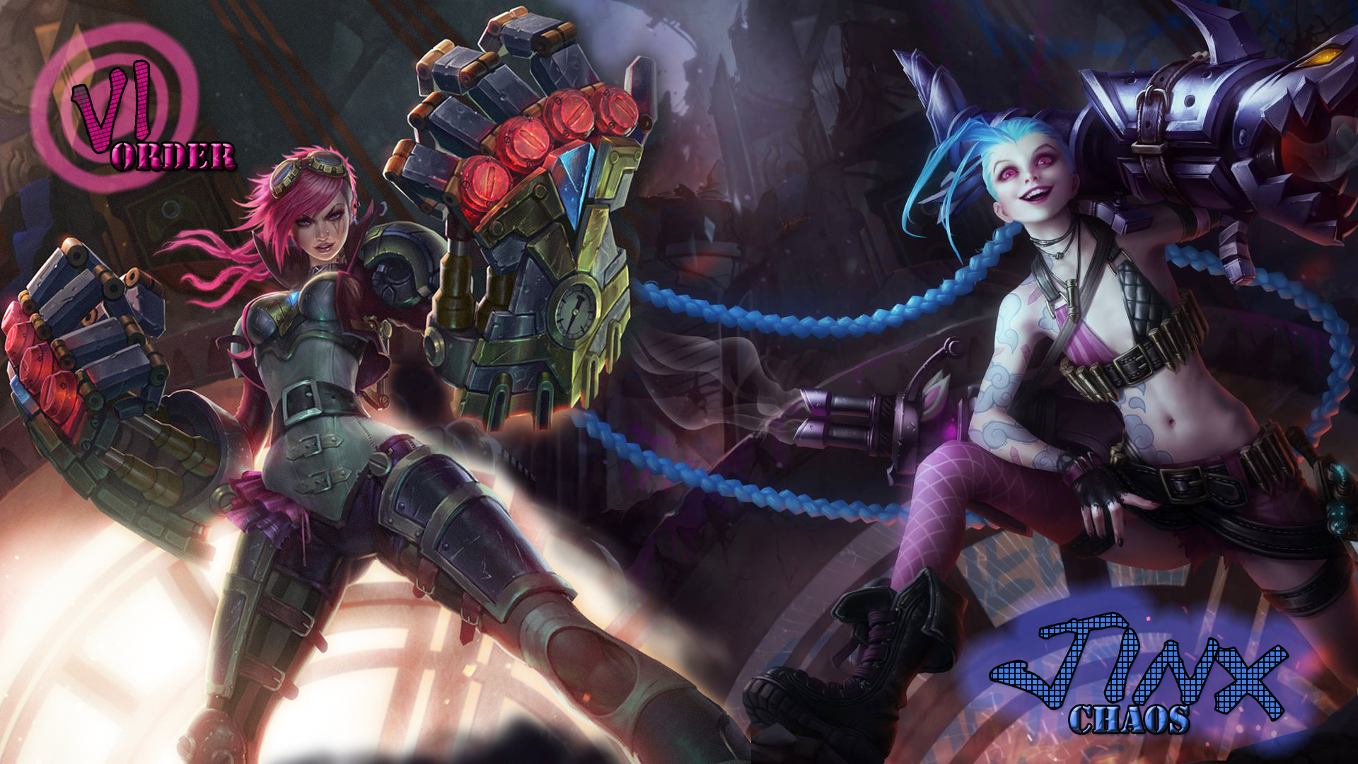 VI League Of Legends Digital Wallpapers