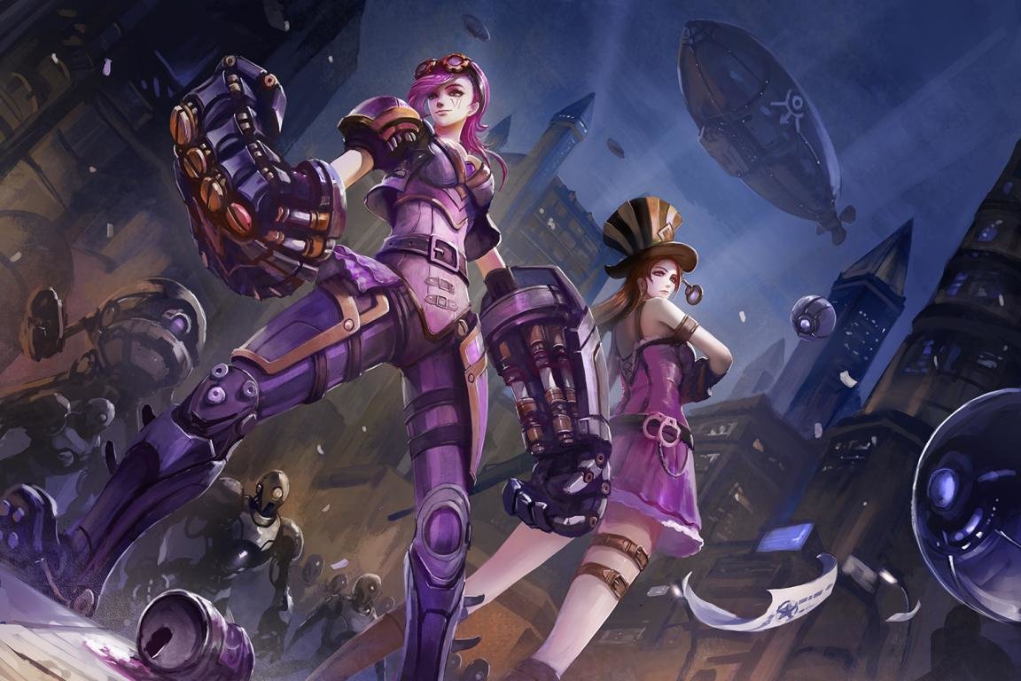 VI League Of Legends Digital Wallpapers