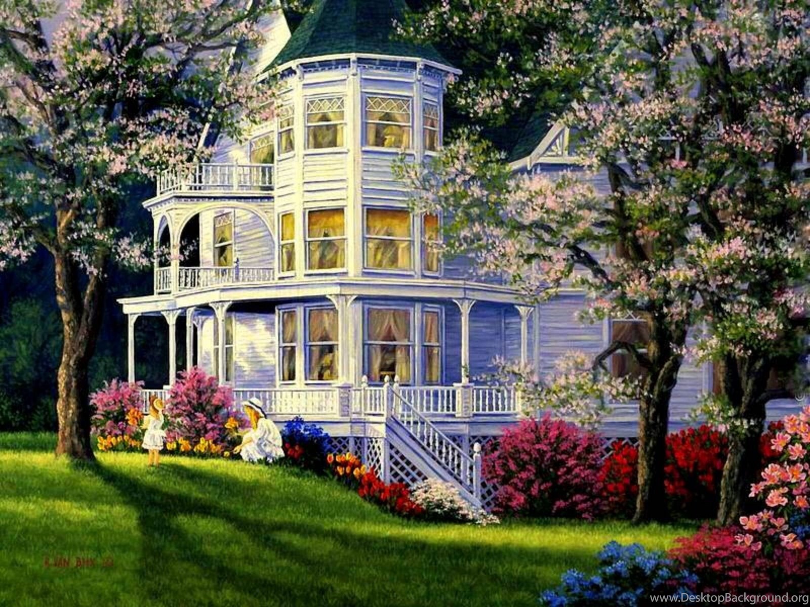 Victorian House Background