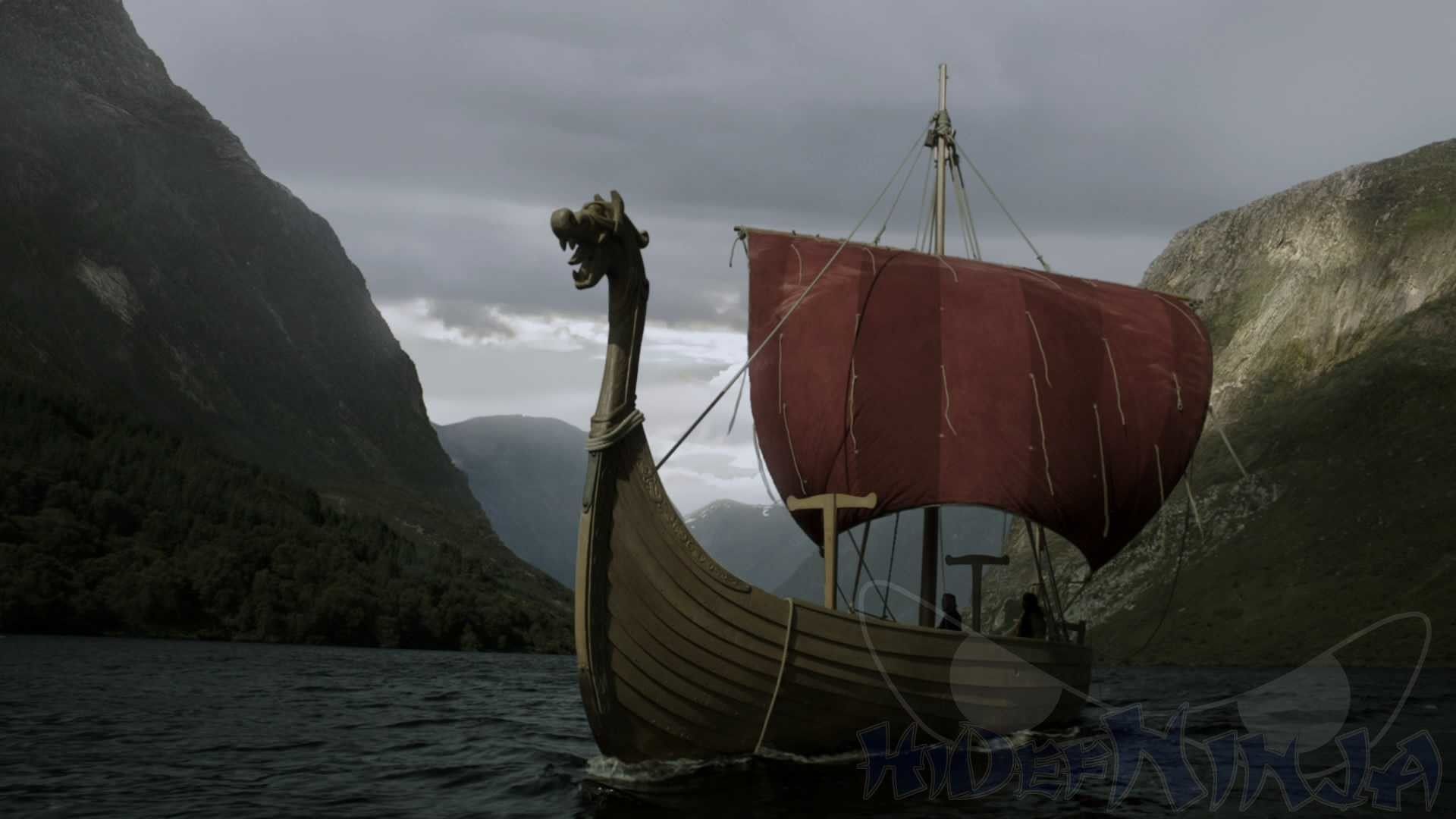 Viking Ship Background