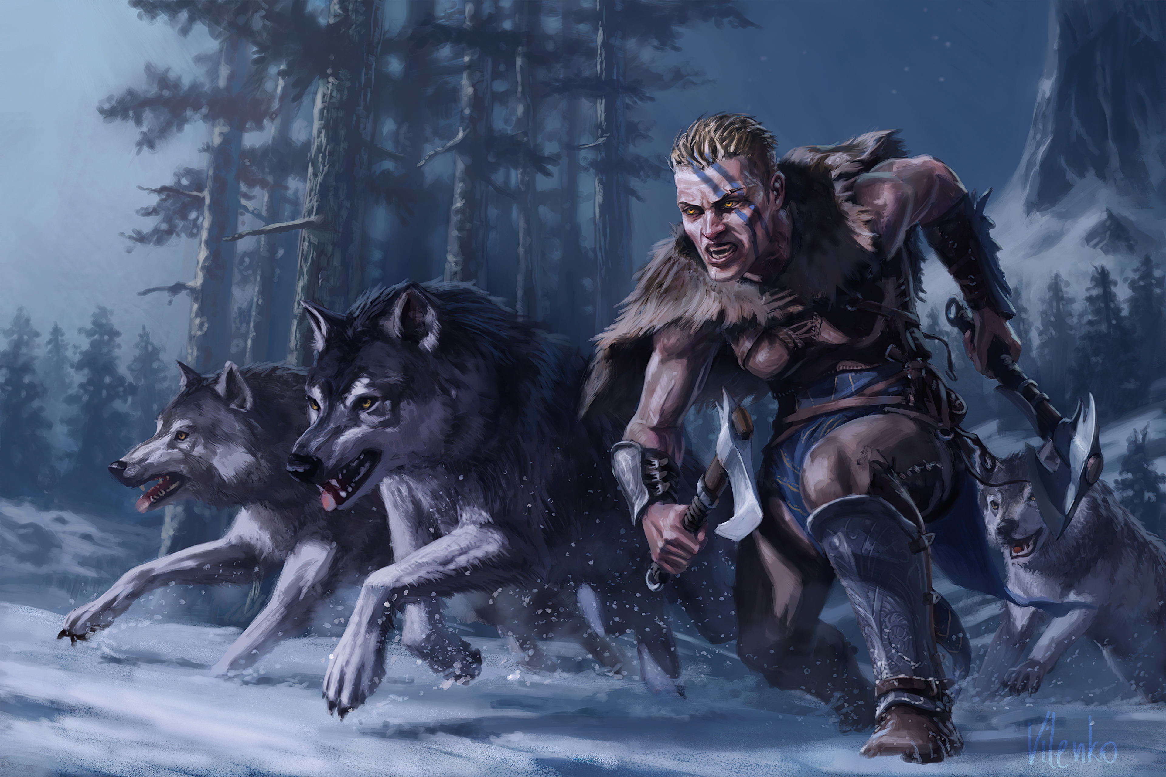 Viking Wolf Wallpapers