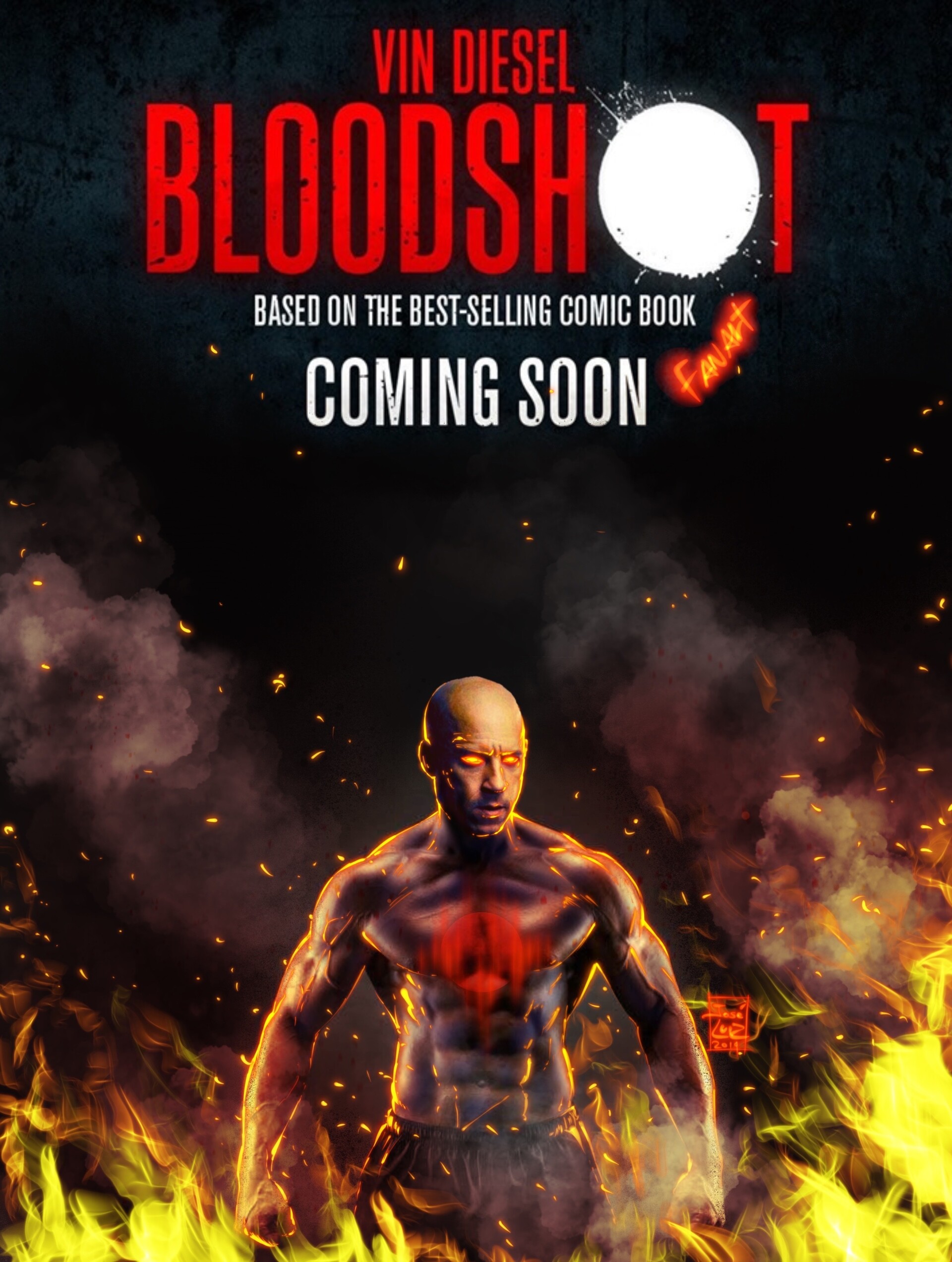 Vin Diesel Bloodshot Fanart Wallpapers