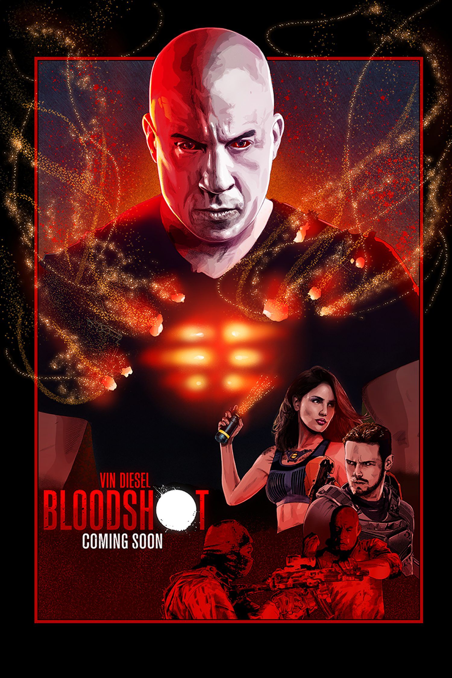 Vin Diesel Bloodshot Fanart Wallpapers