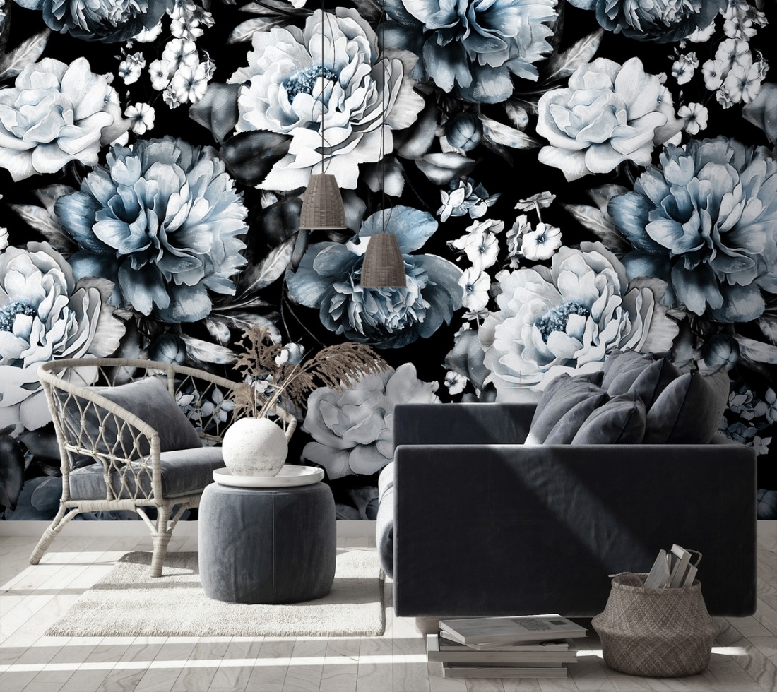 Vintage Black And White Flowers Wallpapers