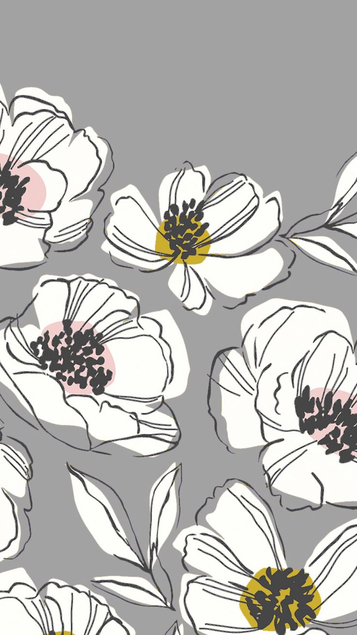 Vintage Black And White Flowers Wallpapers