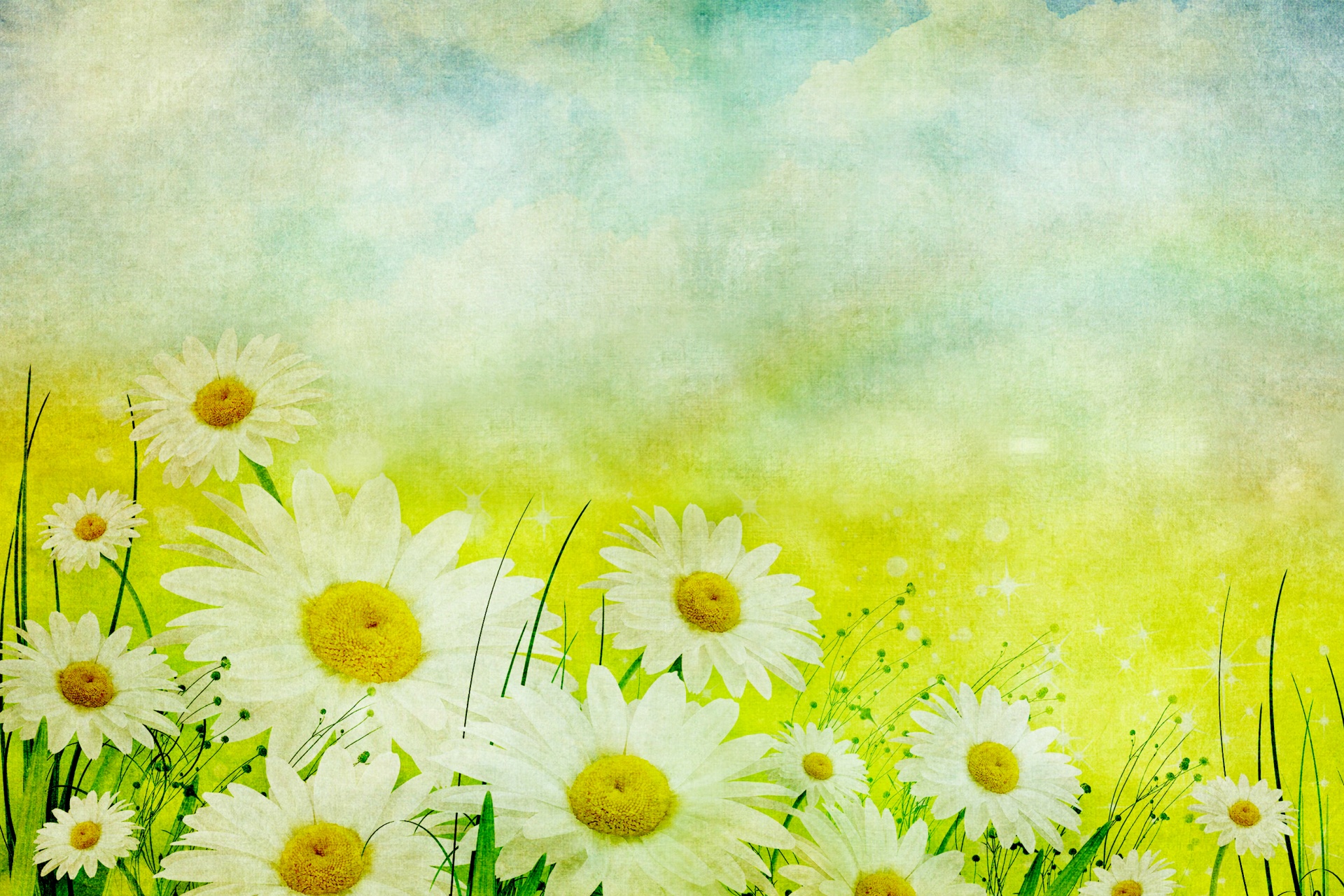 Vintage Daisy Wallpapers