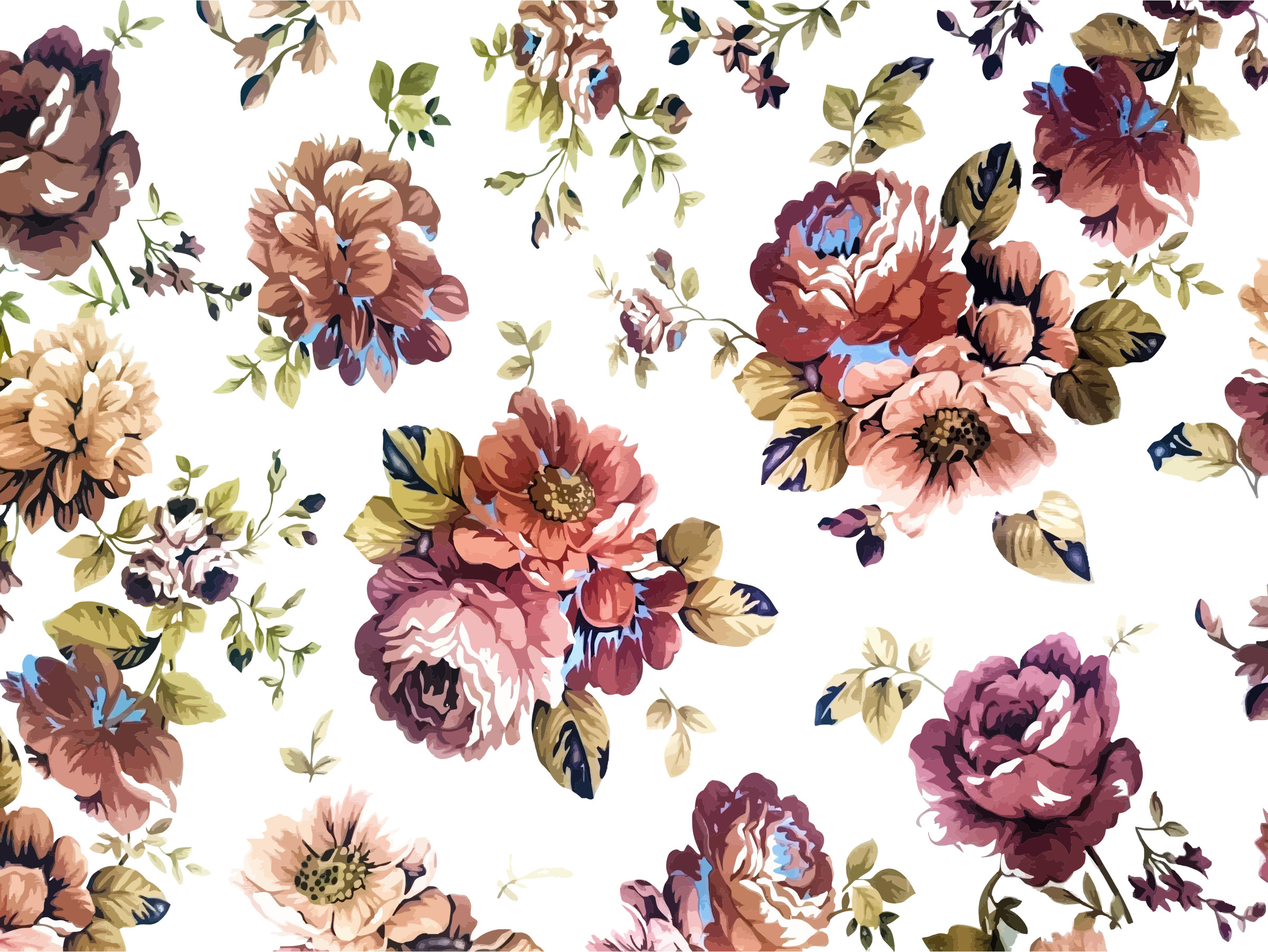 Vintage Floral Wallpapers