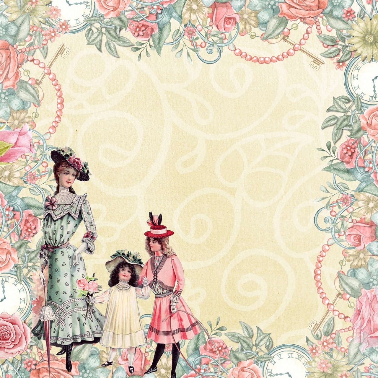 Vintage Girly Background