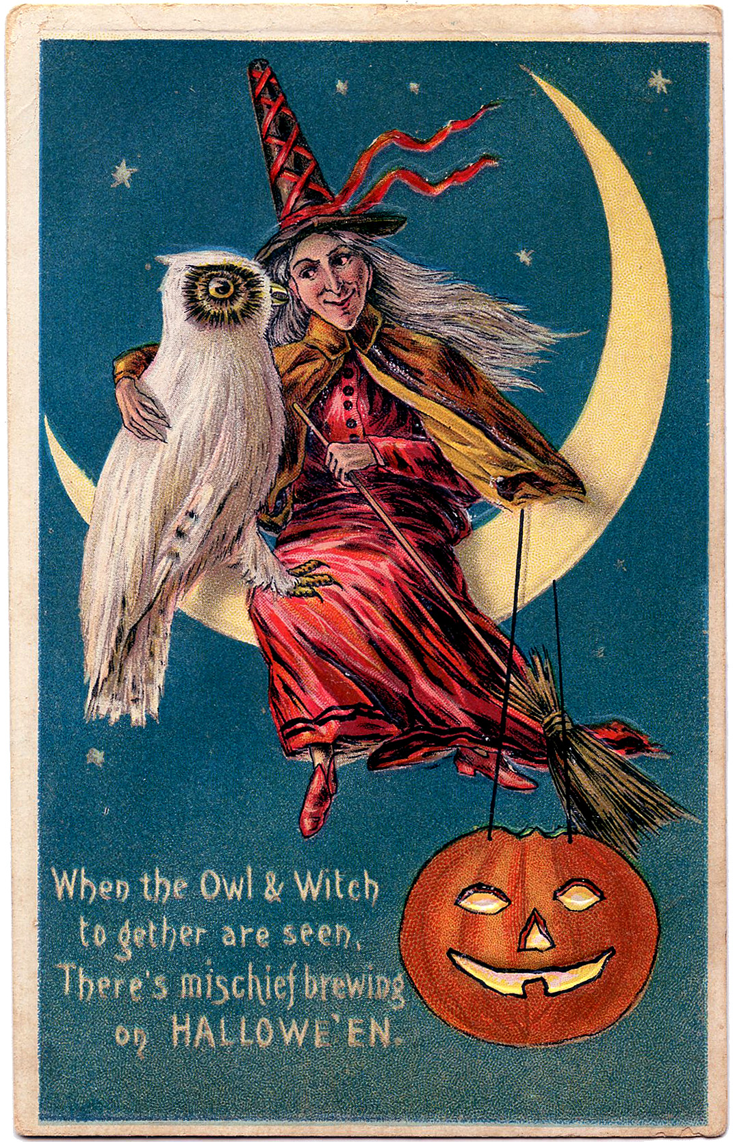 Vintage Halloween Witch Wallpapers