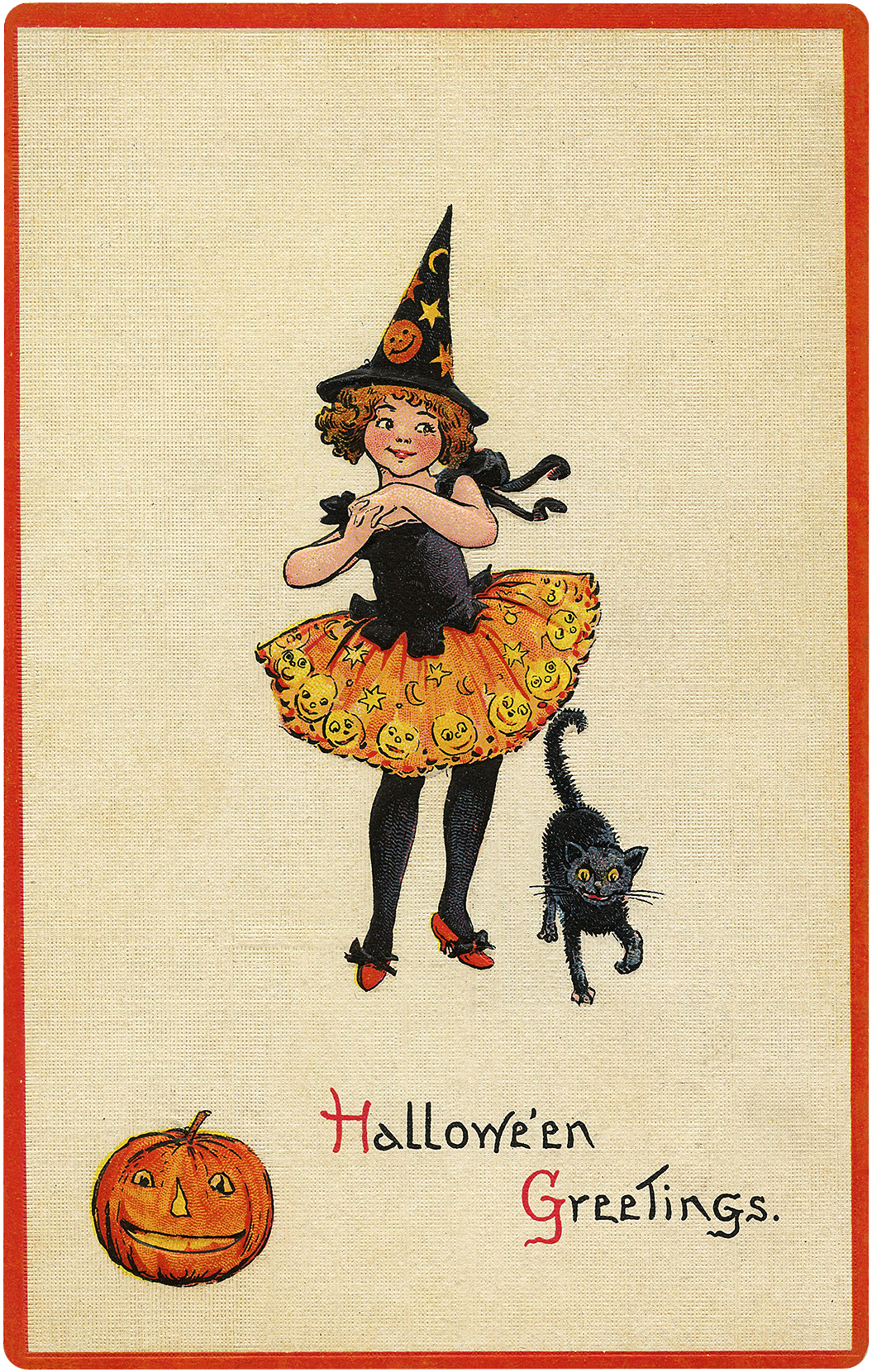 Vintage Halloween Witch Wallpapers