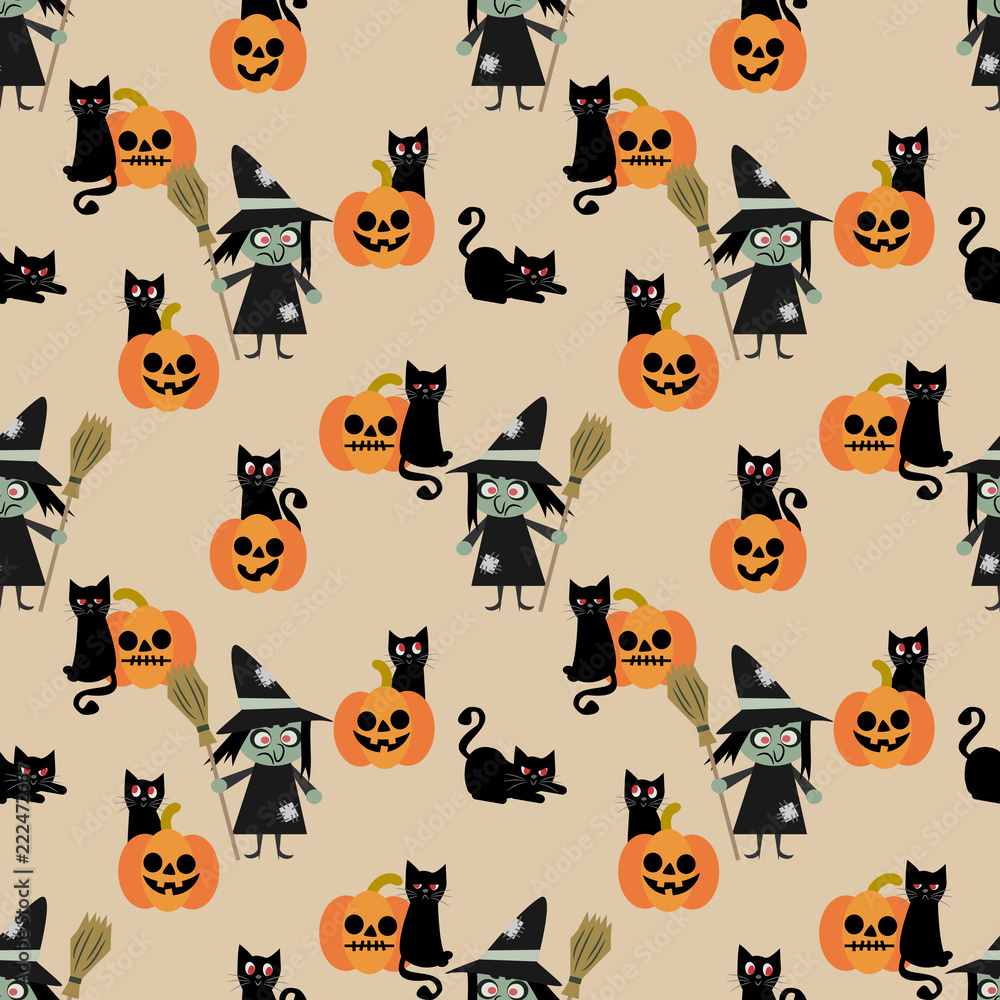 Vintage Halloween Witch Wallpapers