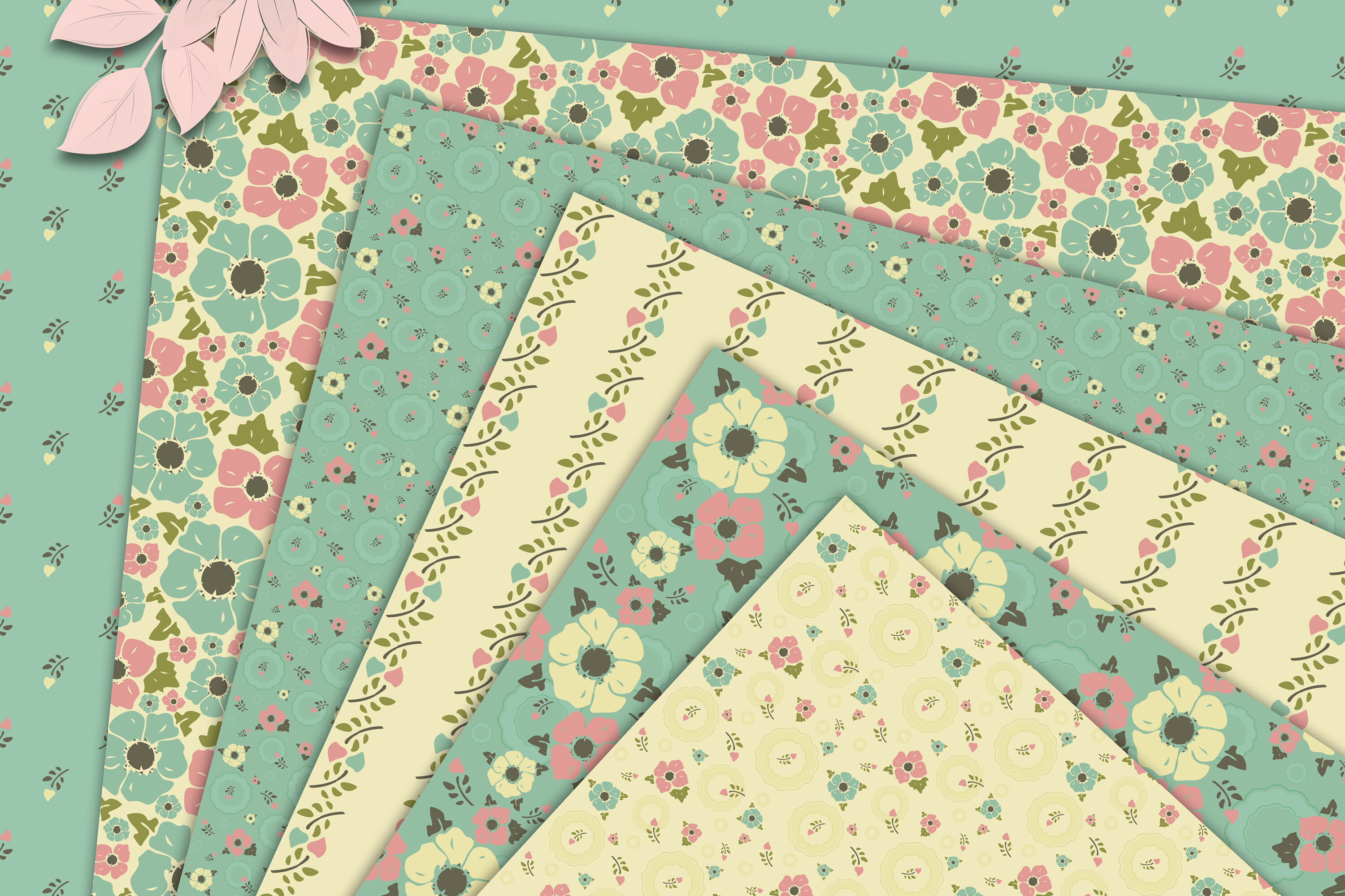 Vintage Mint Background