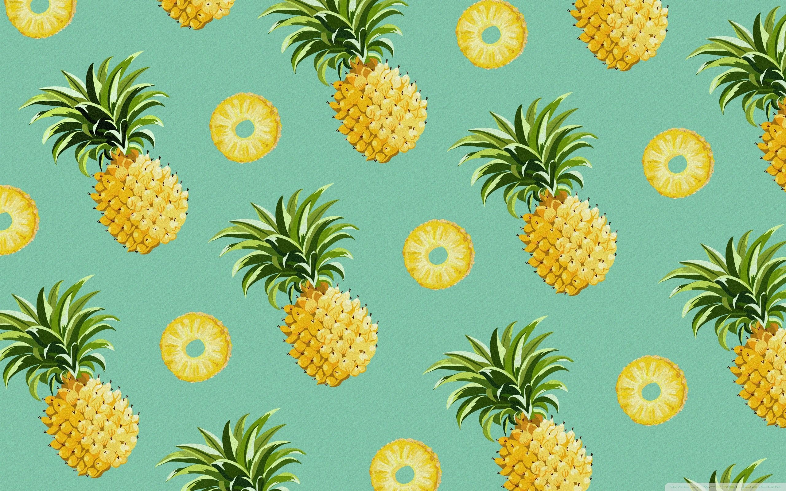 Vintage Pineapple Patterns Wallpapers