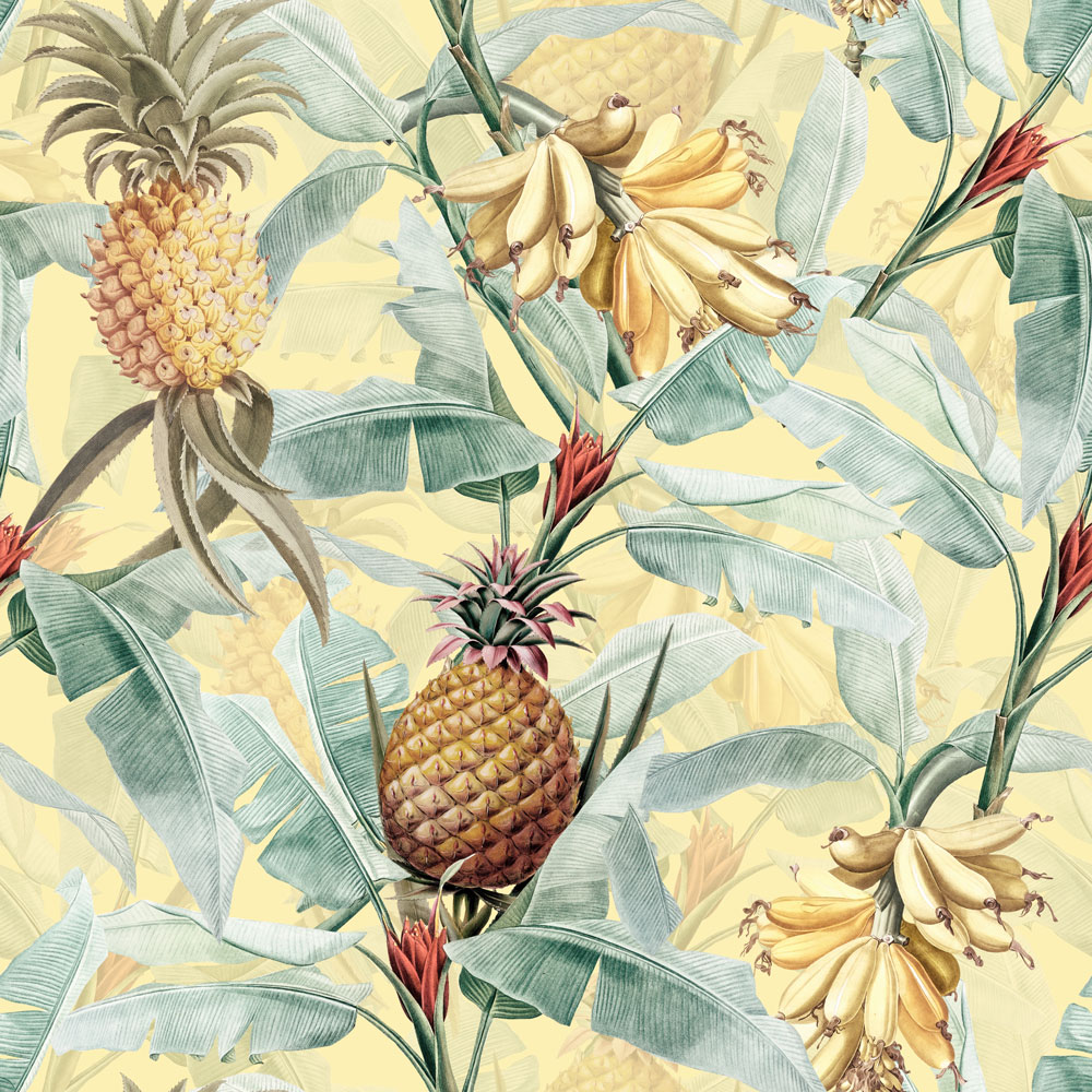 Vintage Pineapple Patterns Wallpapers